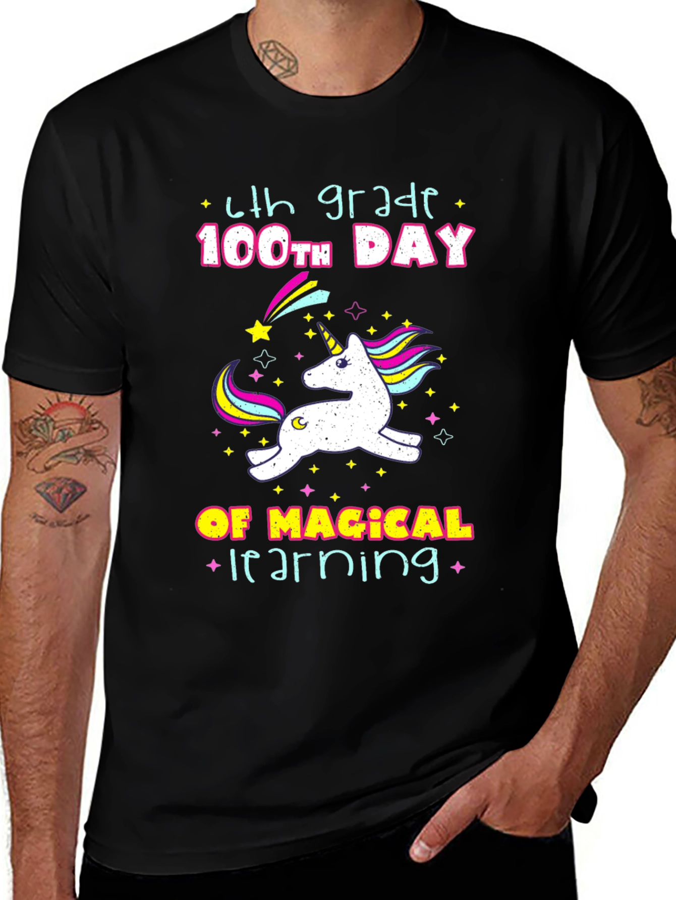 Variant 25 of 100th Day of School Unicorn T-Shirt