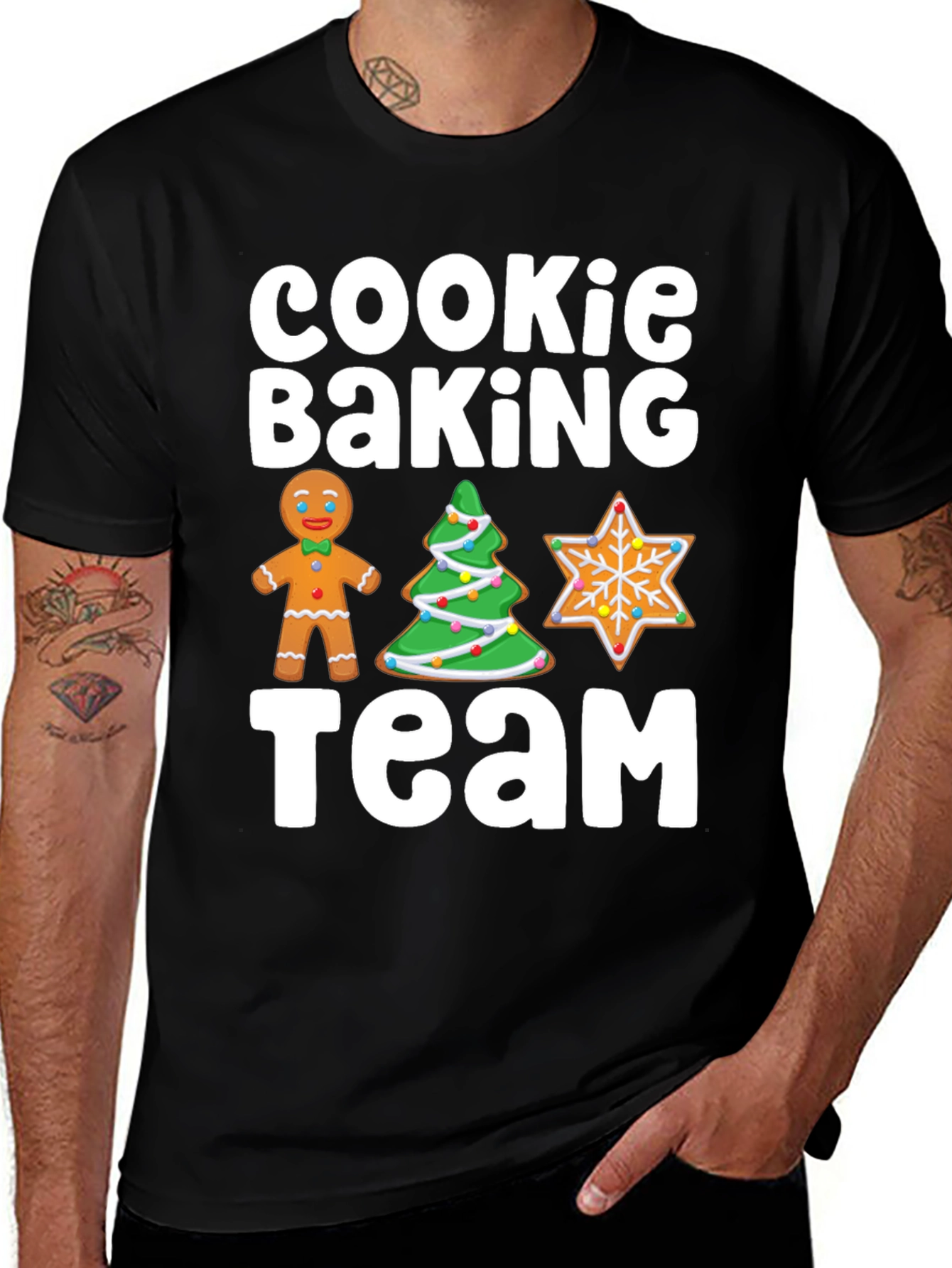 Variant 21 of Cookie Baking Team Christmas T-Shirt