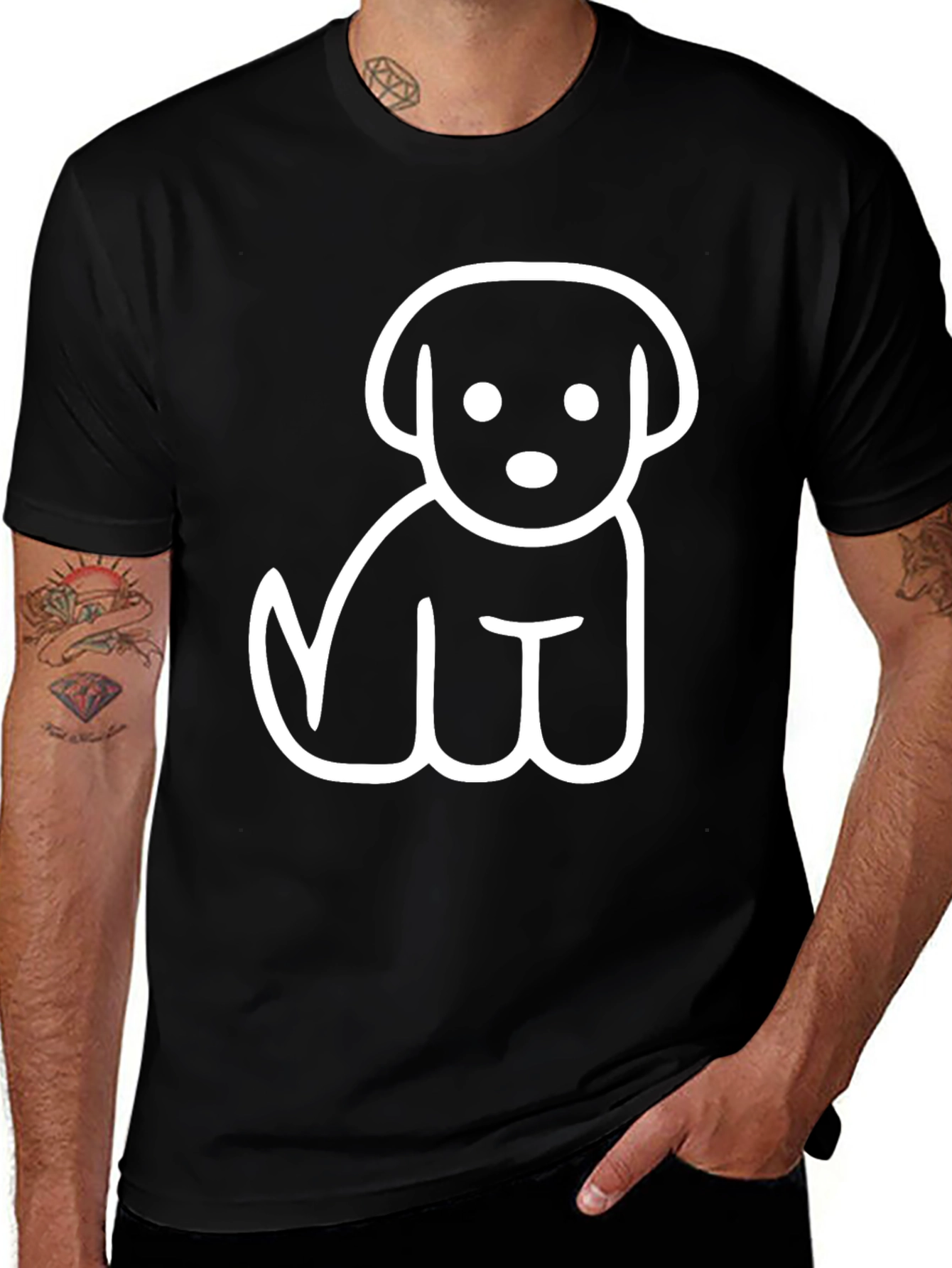 Variant 11 of Dog Graphic T-Shirt - Cute Puppy Tee