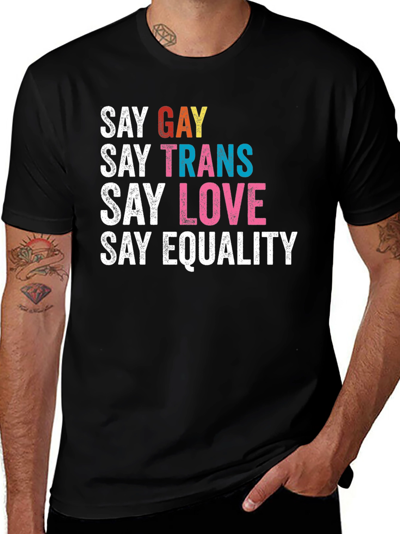 Say Gay, Trans, Love, Equality Tee