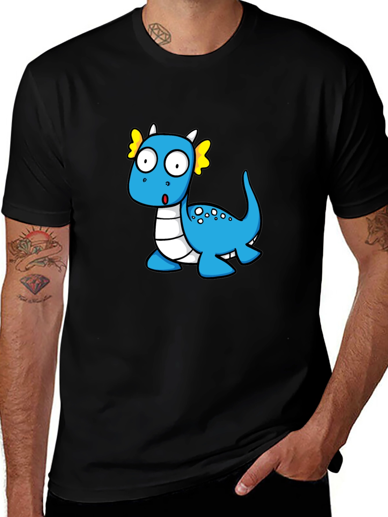 Variant 24 of Cute Cartoon Dragon Graphic T-Shirt