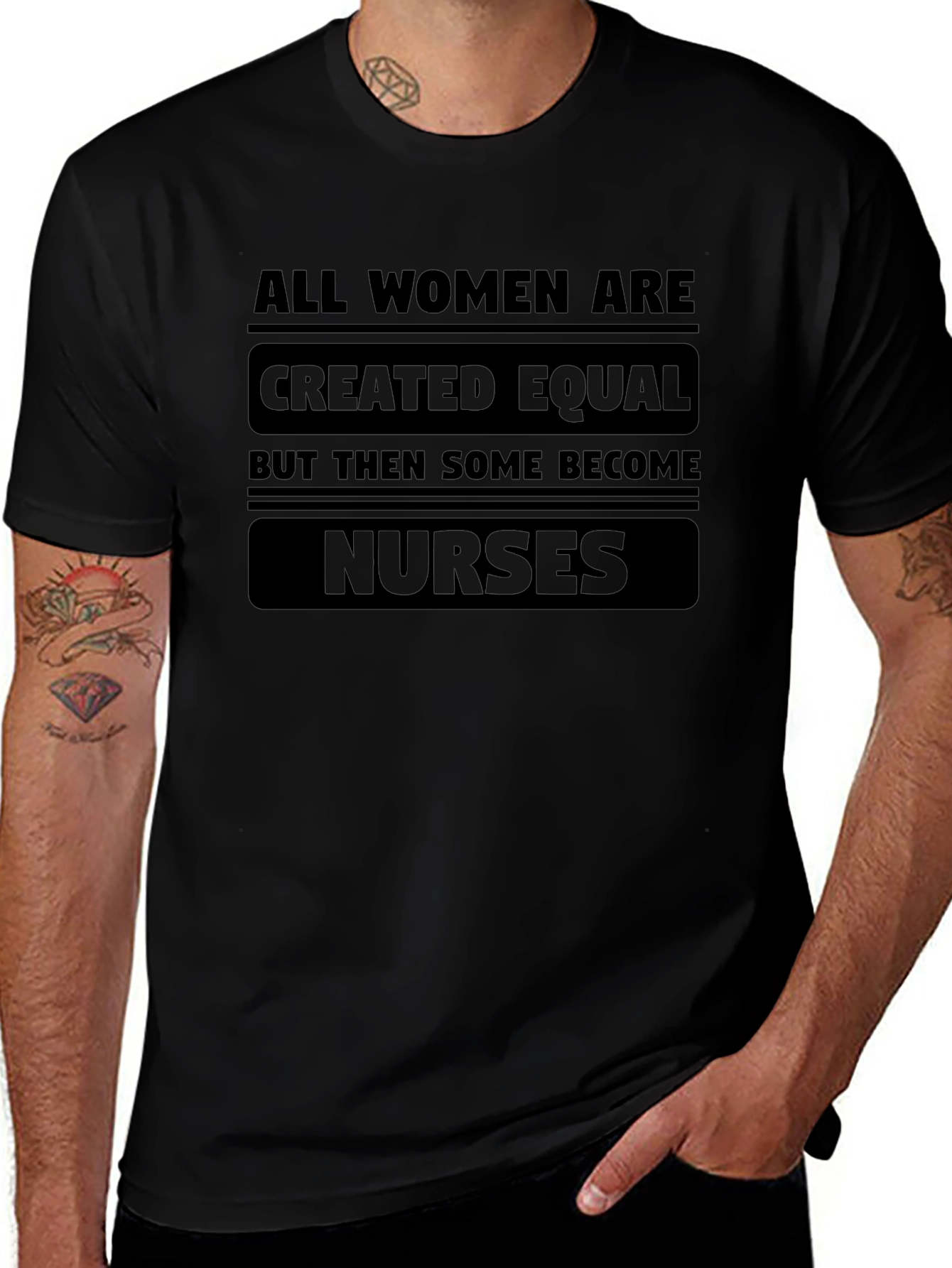 Variant 18 of Nurse T-Shirt: All Women Created Equal