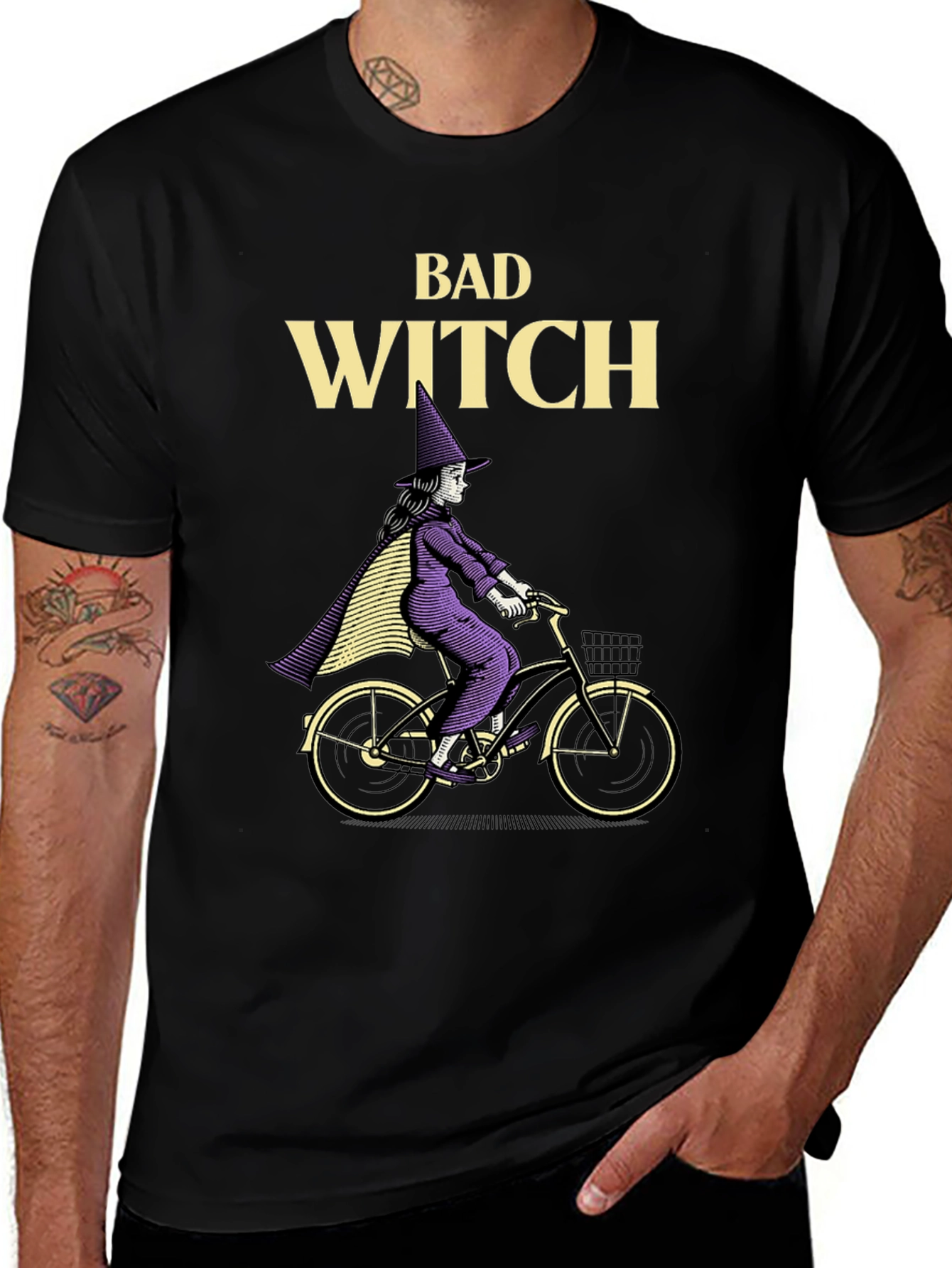 Bad Witch T-Shirt - Halloween Bike Ride Tee
