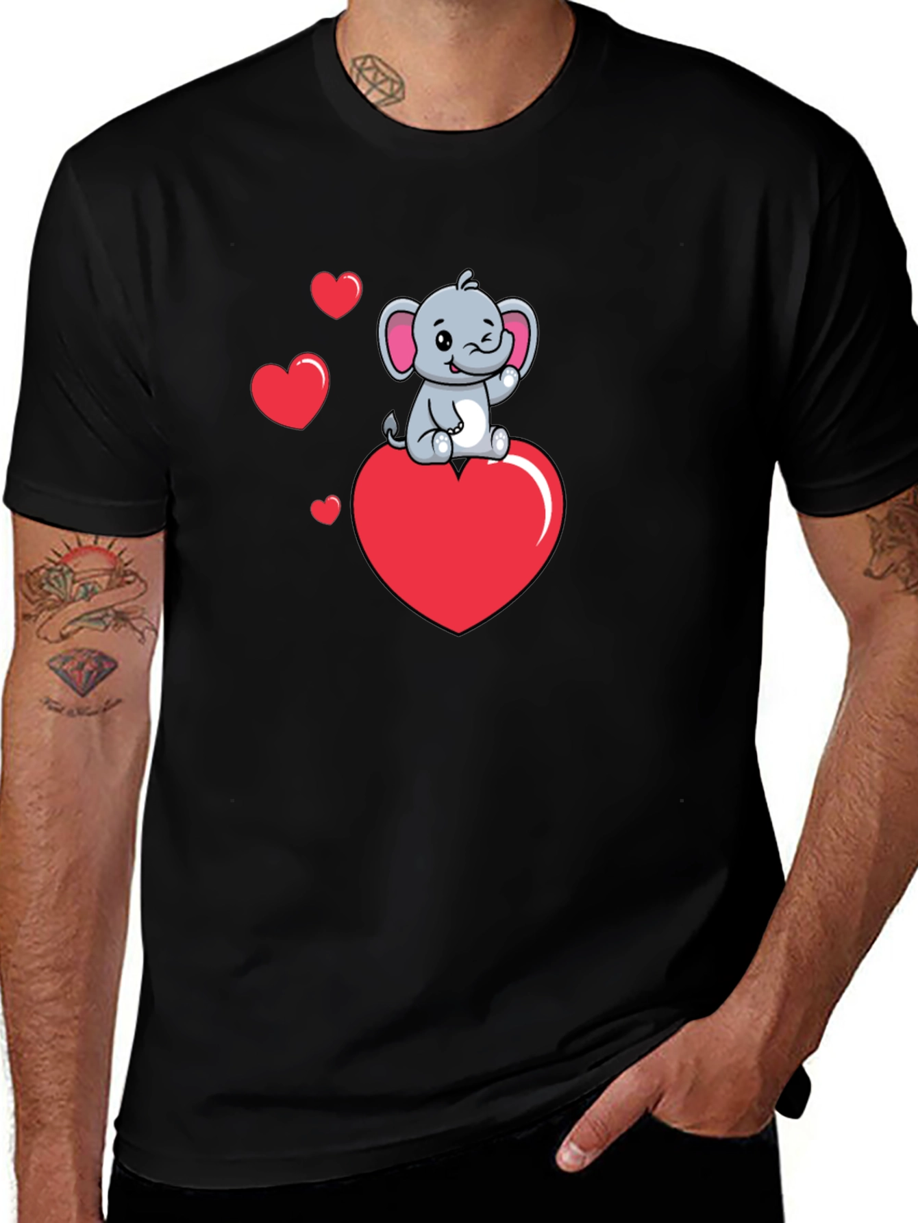 Variant 5 of Elephant Heart Graphic T-Shirt