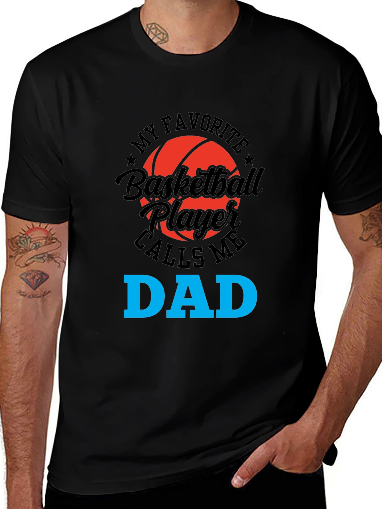 Variant 23 of Basketball Dad T-Shirt: My Favorite Player Calls Me Dad