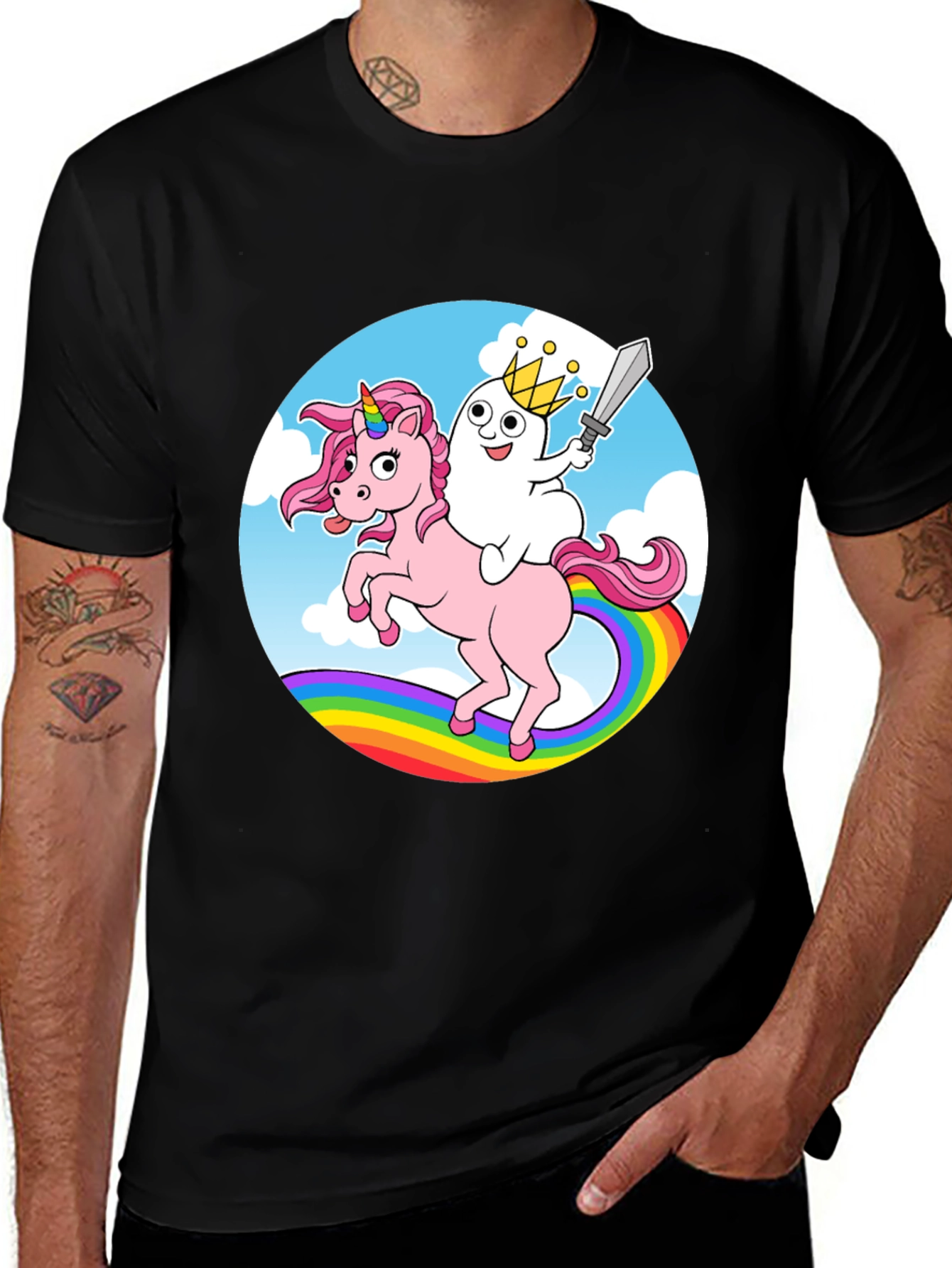 Variant 18 of Unicorn and Ghost King T-Shirt