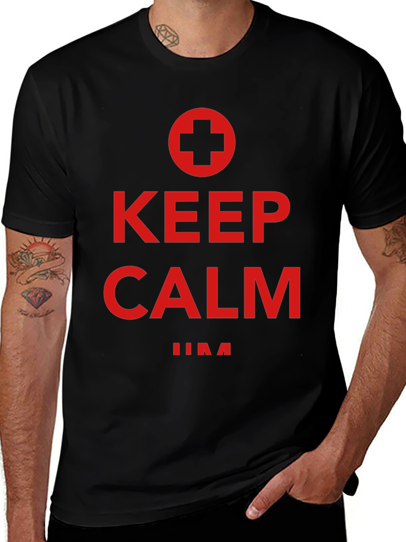 Variant 7 of Keep Calm Graphic T-Shirt - Novelty Tee