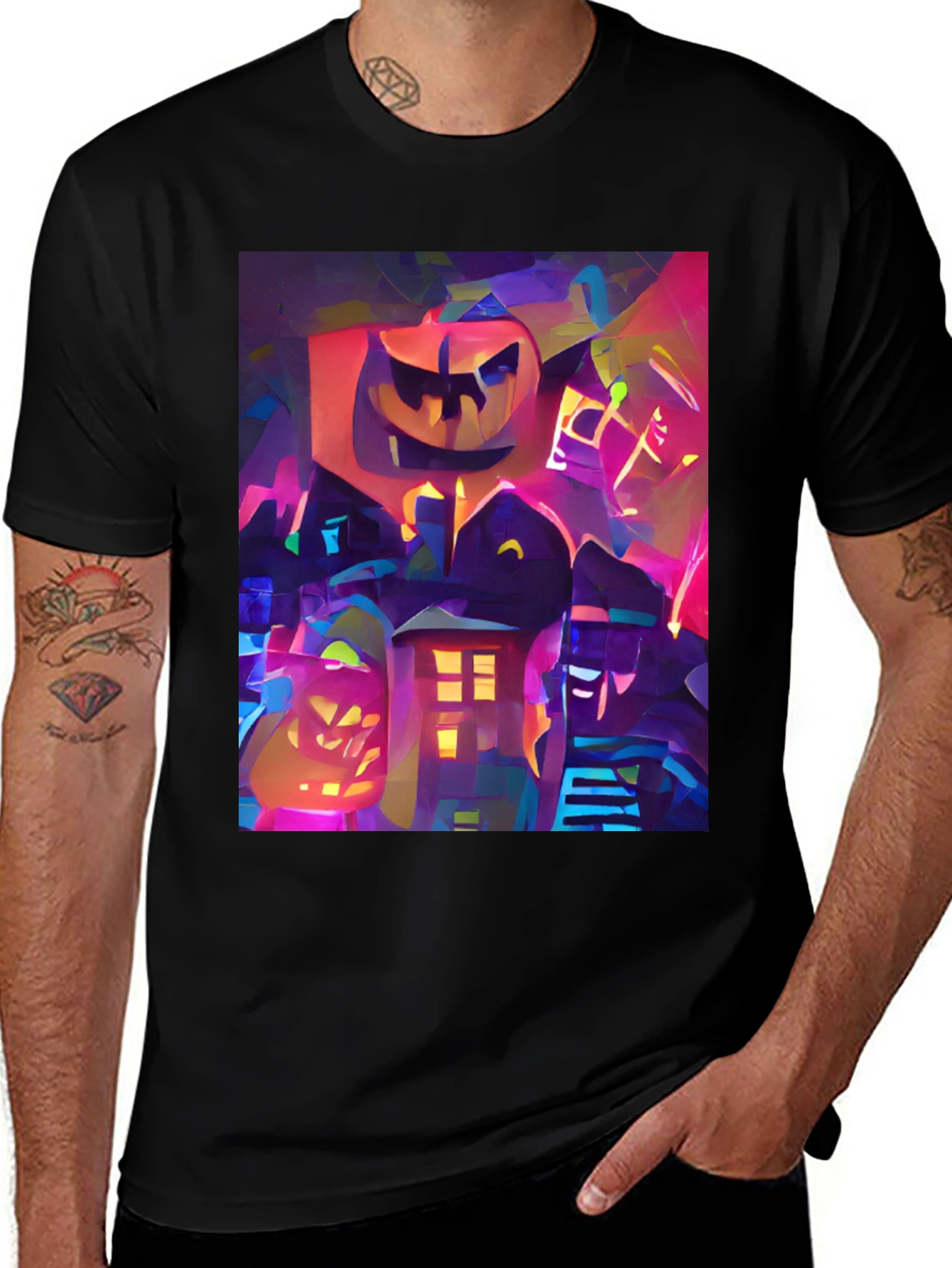 Variant 8 of Halloween Art Black T-Shirt