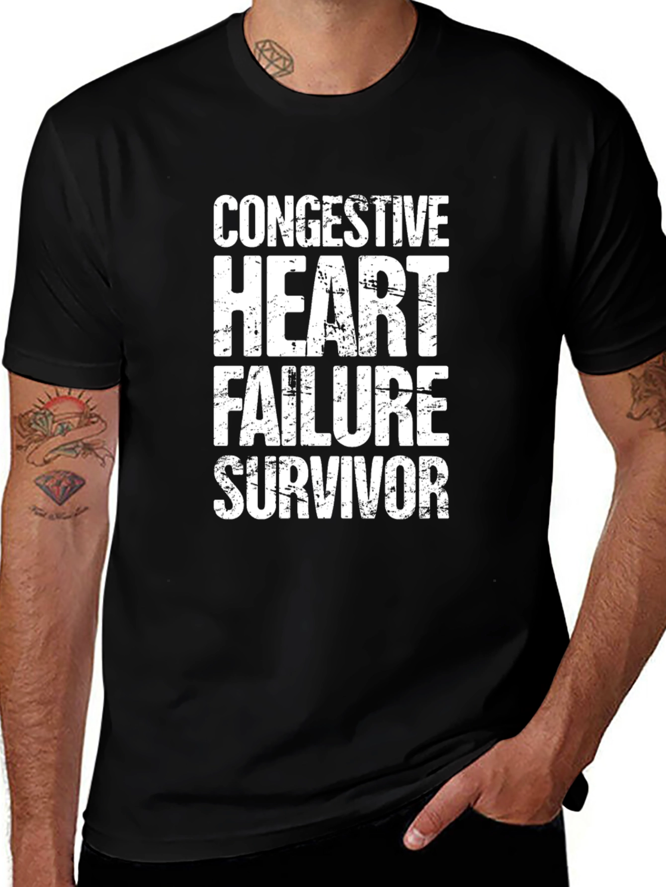 Congestive Heart Failure Survivor Graphic T-Shirt