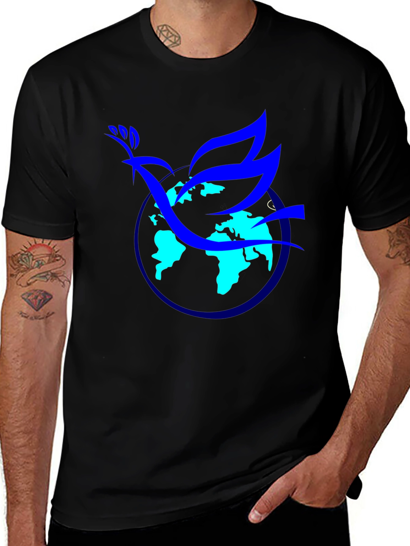 Variant 14 of Peace Dove Earth Graphic T-Shirt