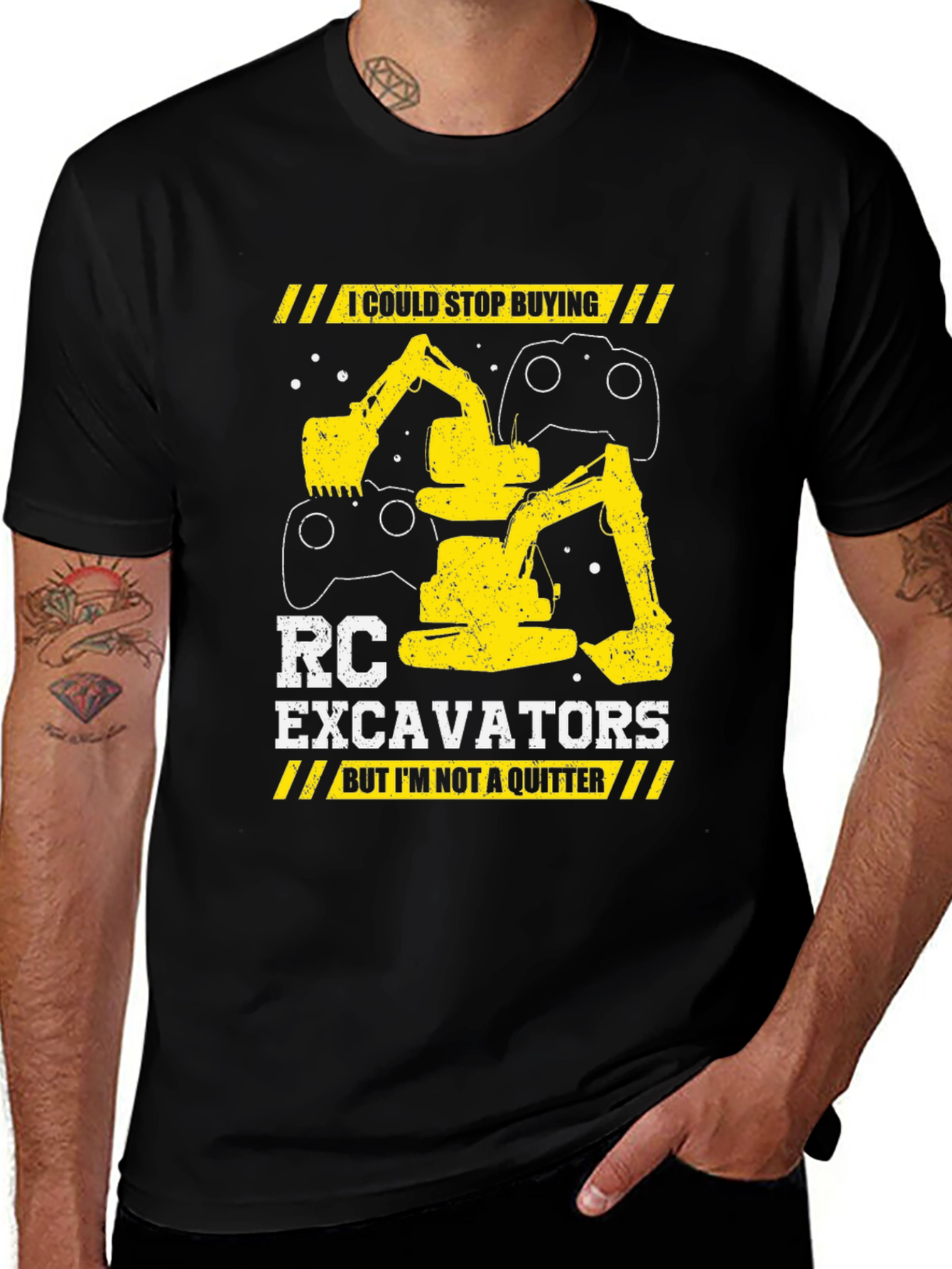 RC Excavator T-Shirt - Construction Hobbyist Apparel