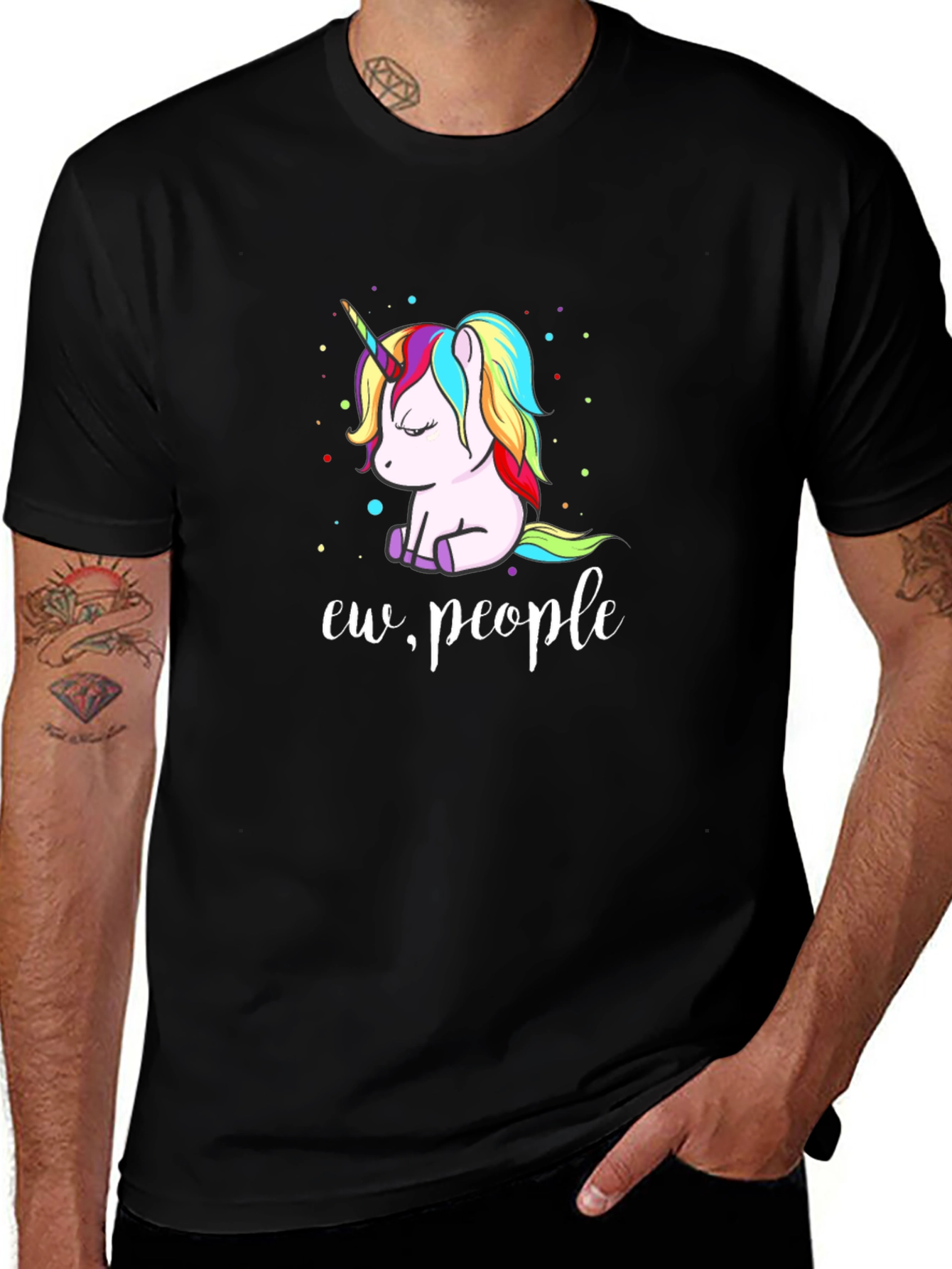 Ew People Unicorn Graphic T-Shirt