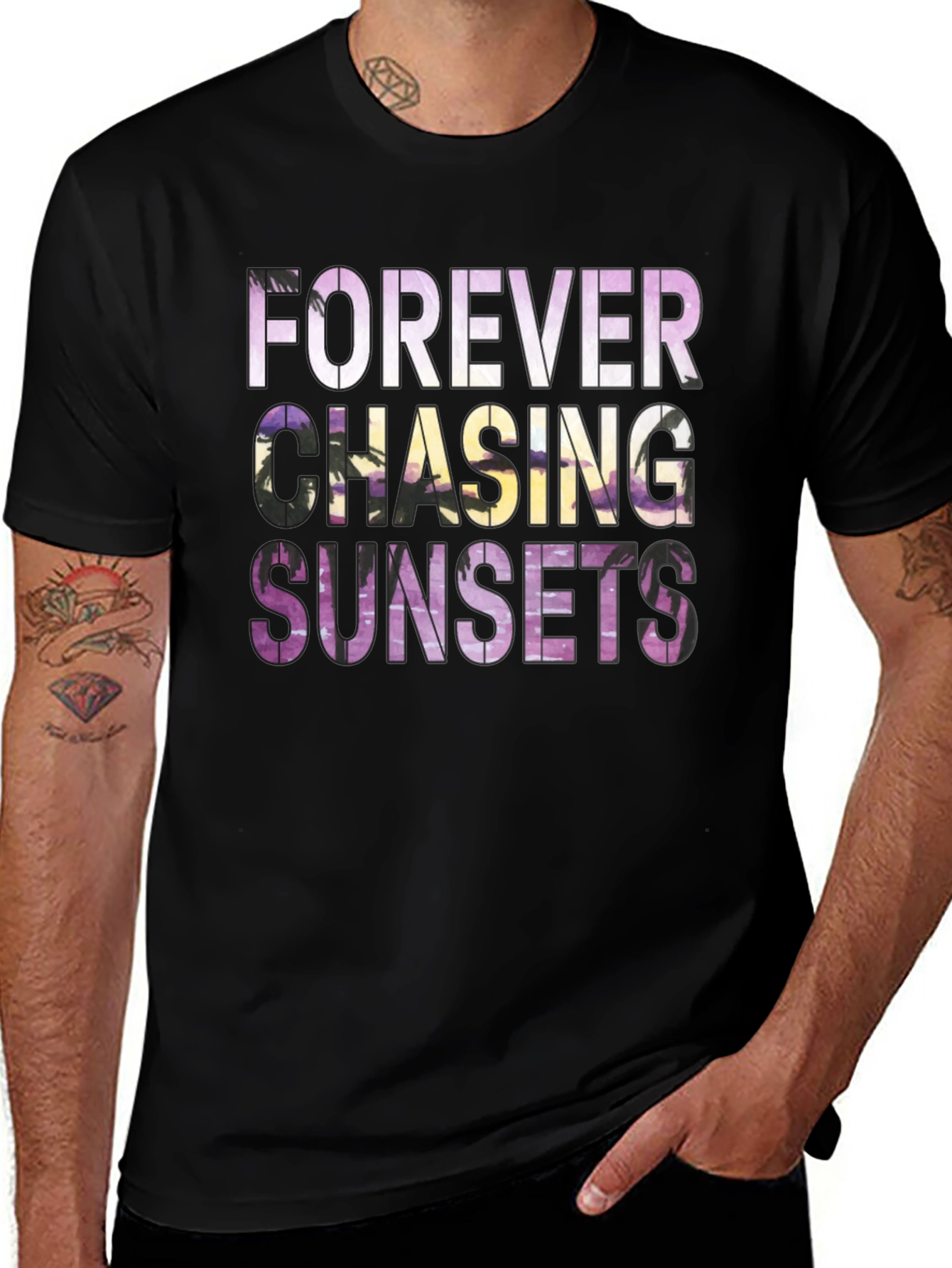 Forever Chasing Sunsets Graphic Tee