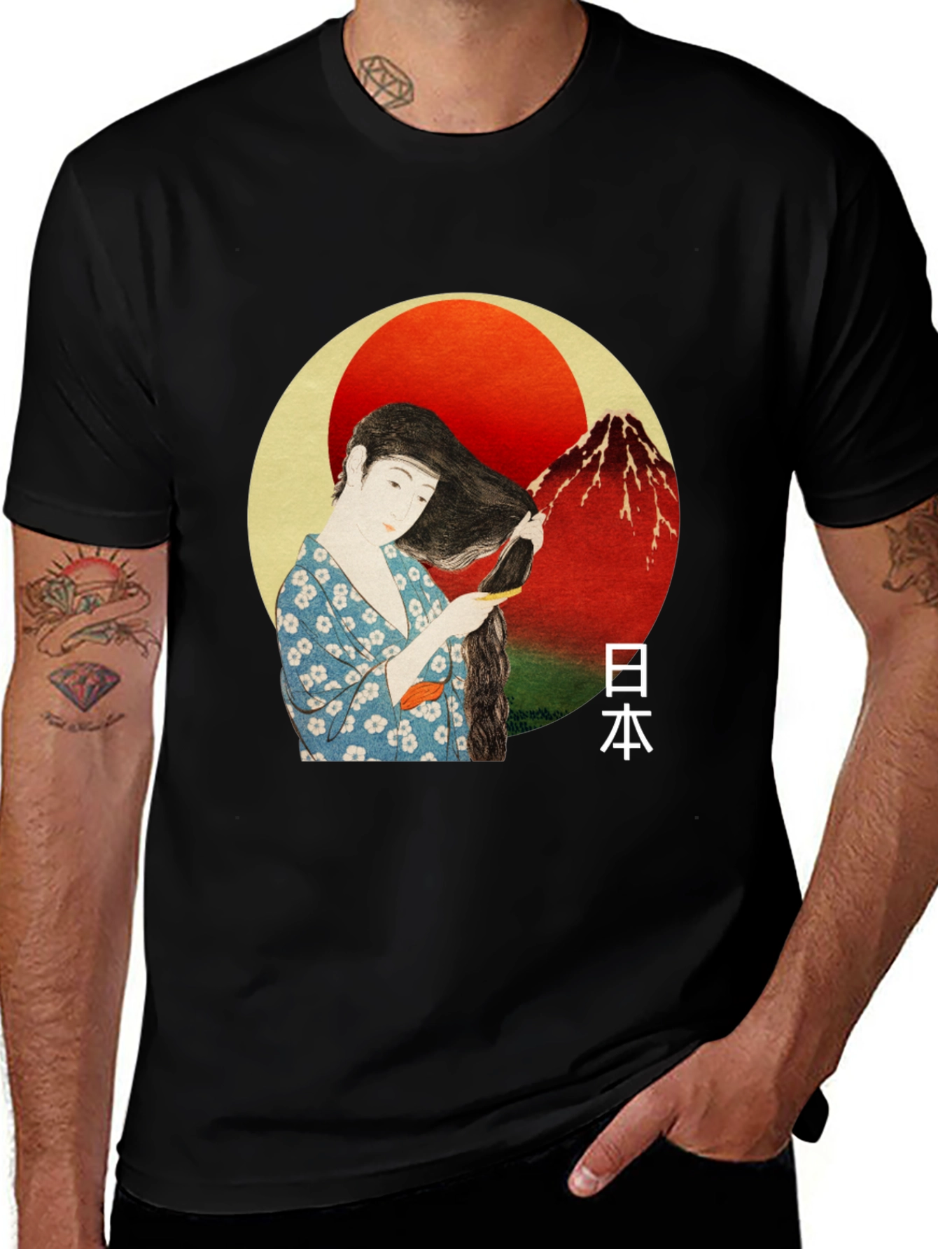 Variant 24 of Japanese Art T-Shirt - Ukiyo-e Style