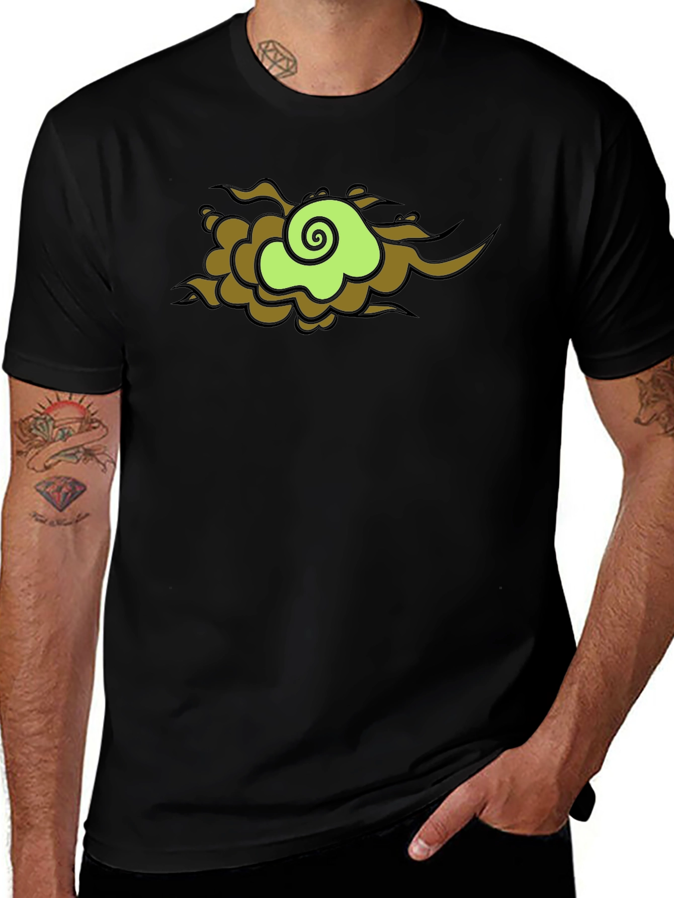 Variant 26 of Stylized Cloud T-Shirt - Modern Graphic Tee