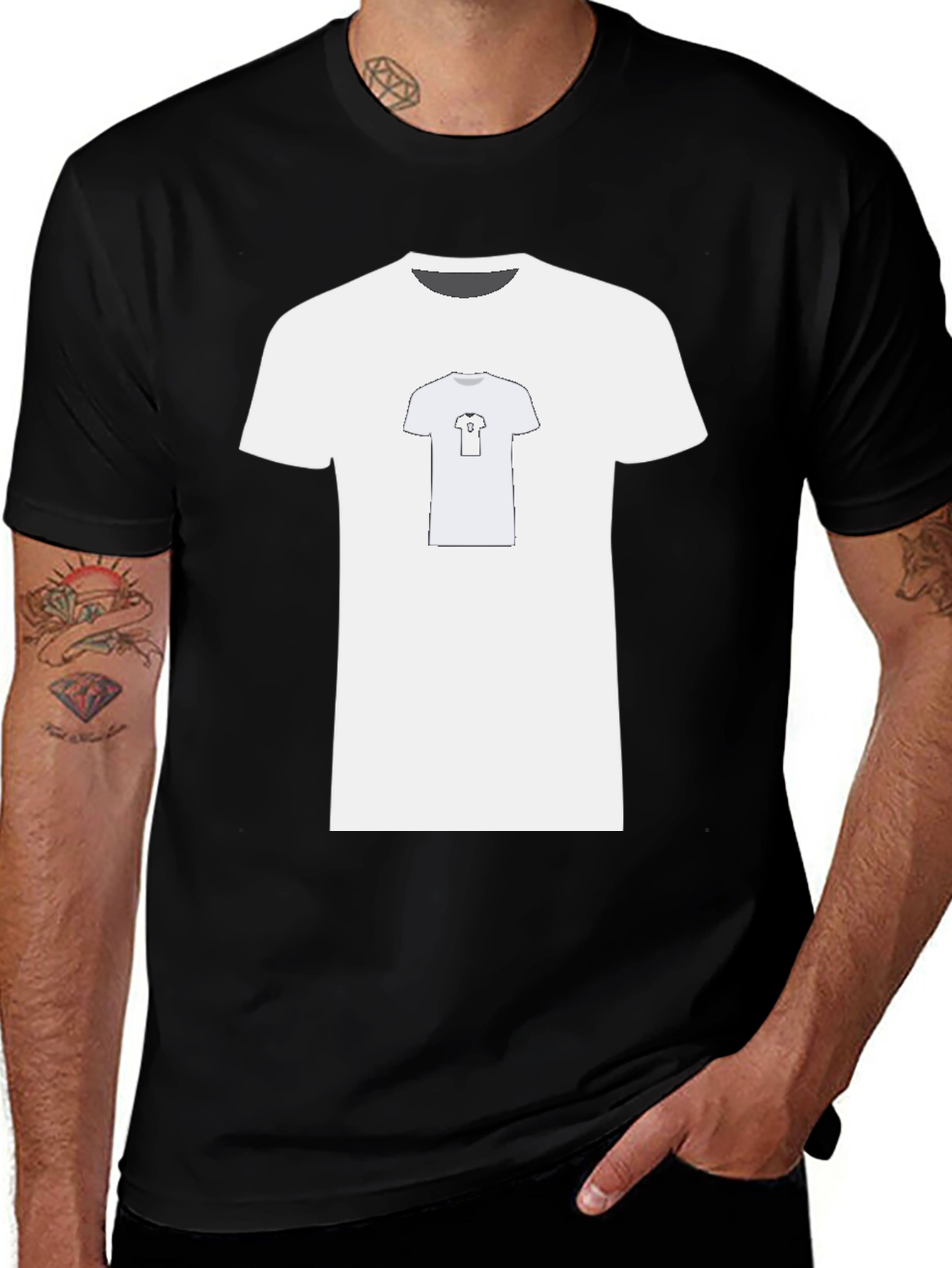 Variant 17 of T-Shirt with Inception Style Design