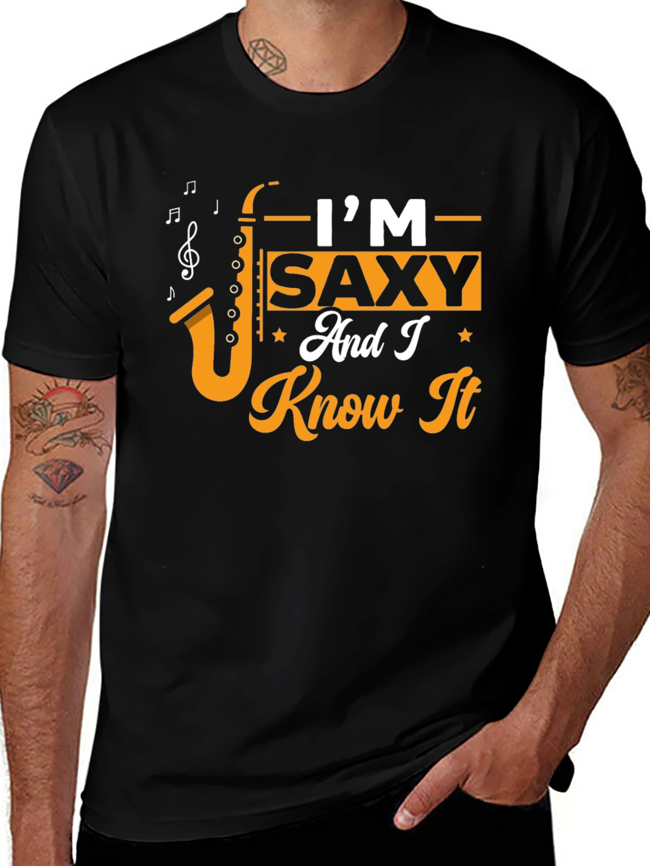Variant 2 of I'm SAXY And I Know It Graphic Tee