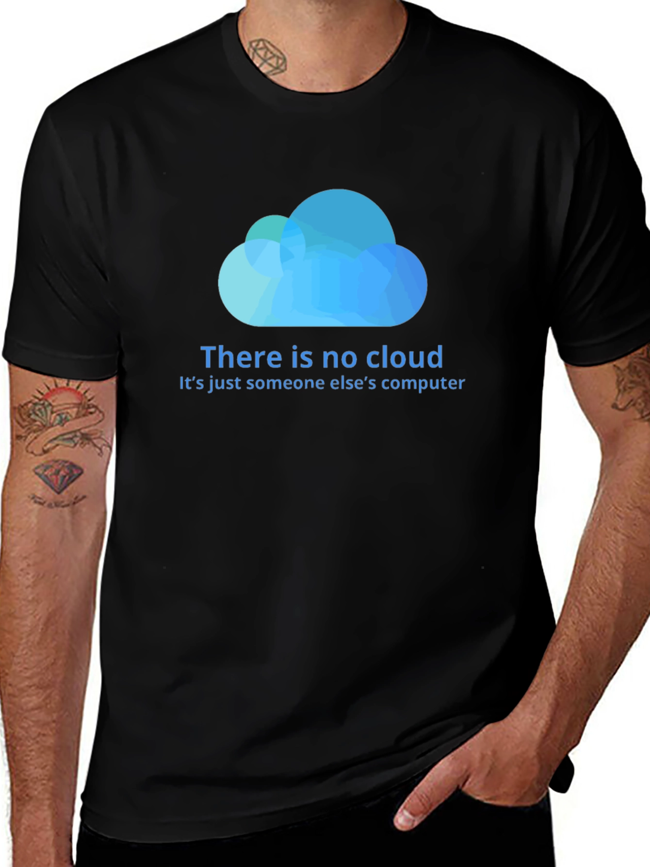 Variant 4 of No Cloud T-Shirt - Programmer Humor Tee