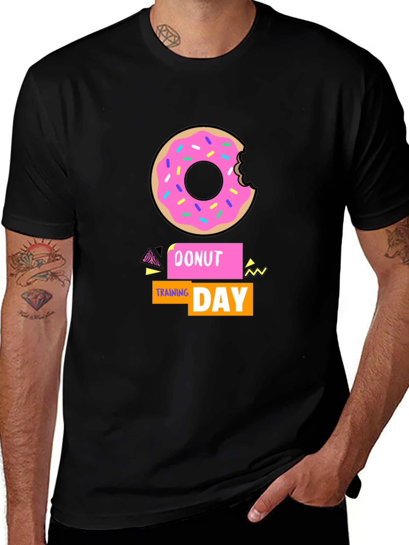 Variant 6 of Donut Training Day Graphic Tee