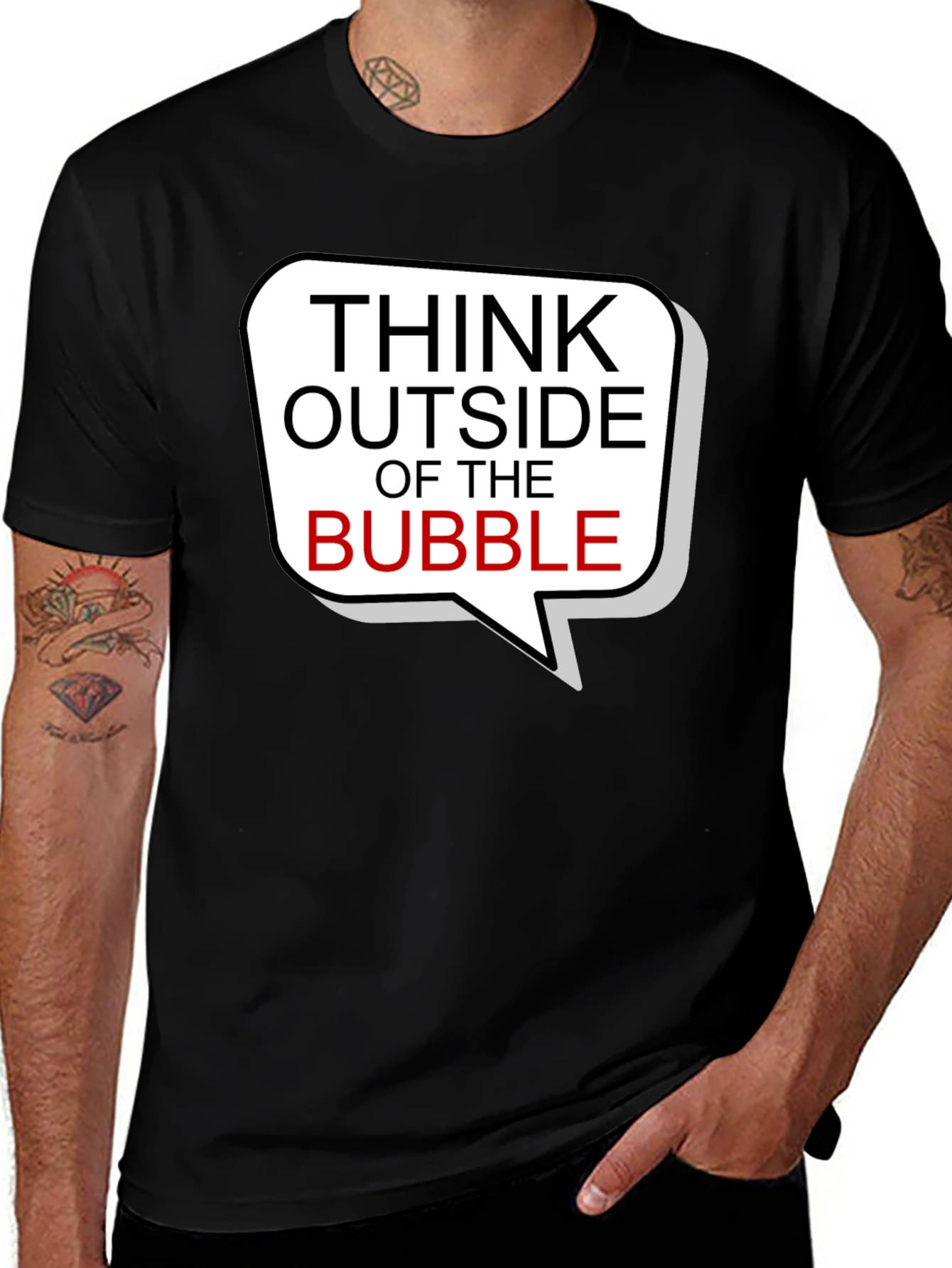 Variant 13 of Think Outside the Bubble T-Shirt