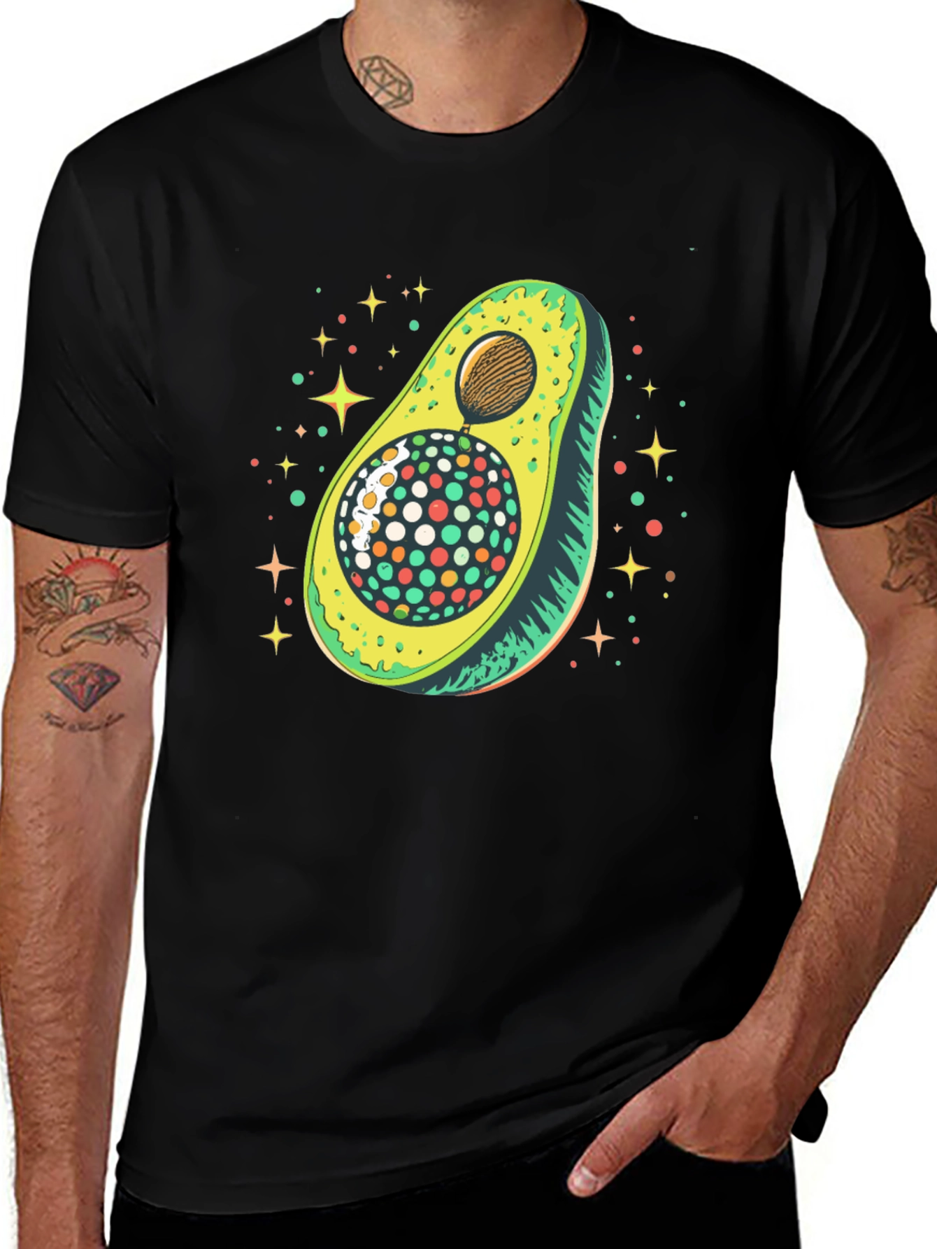 Variant 13 of Funky Avocado Graphic Tee - Unique Design