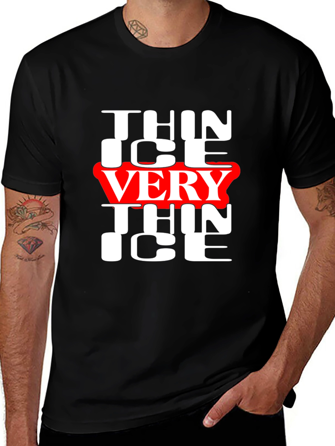 Variant 4 of Thin Ice Very Thin Ice Graphic Tee