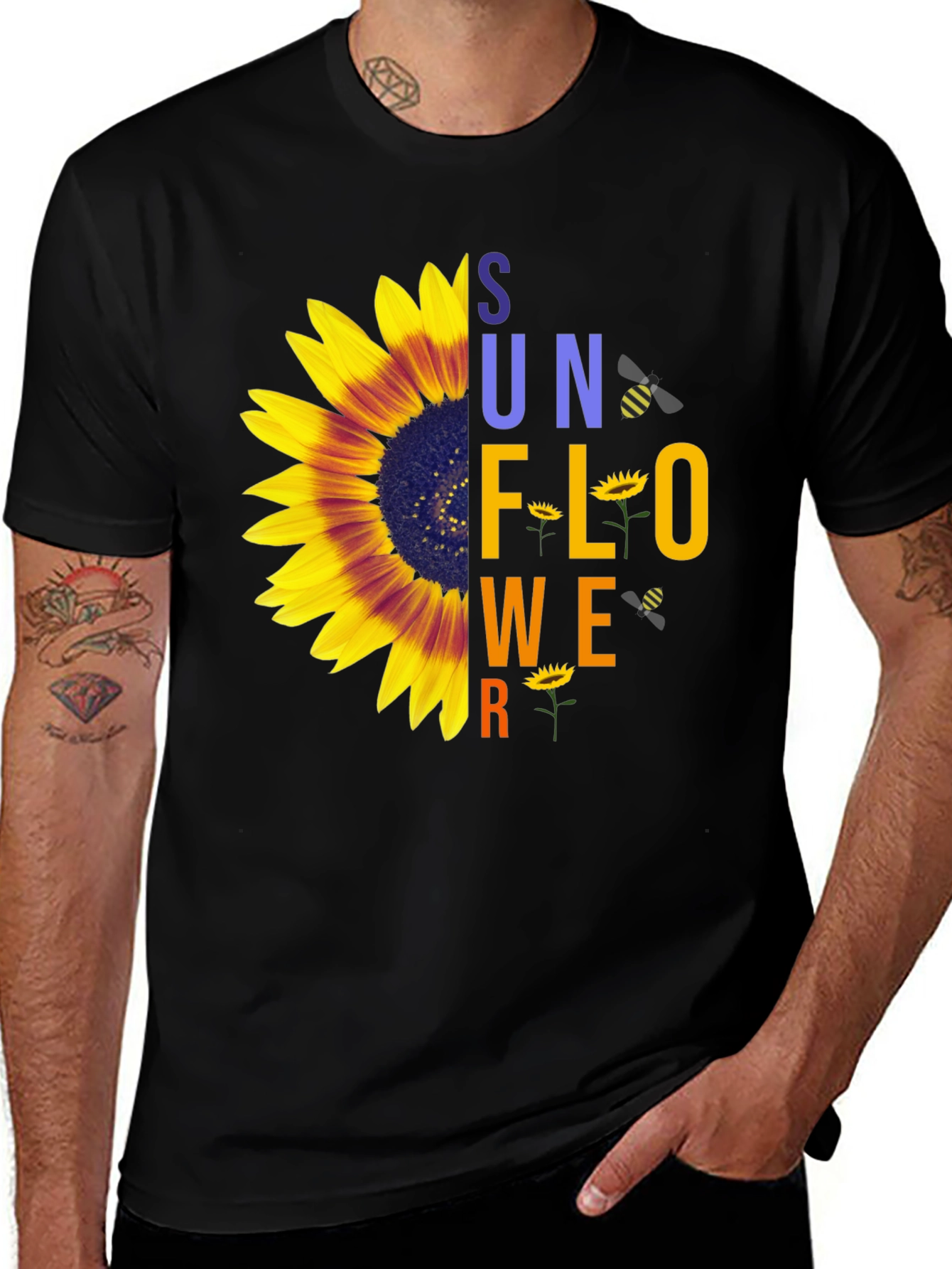 Variant 26 of Sunflower Graphic Print T-Shirt