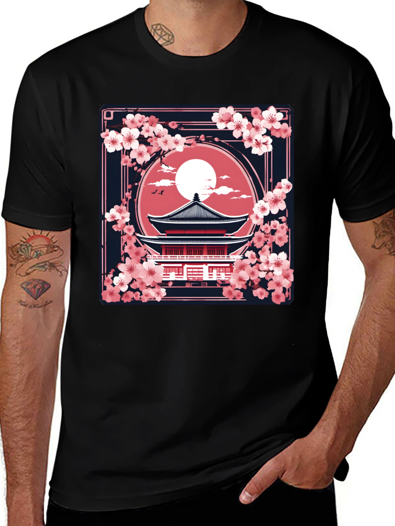 Sakura Temple Graphic Tee