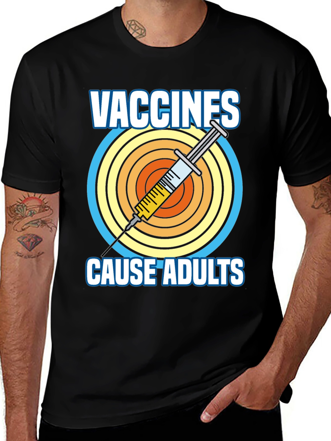 Variant 20 of Vaccines Cause Adults Graphic Tee