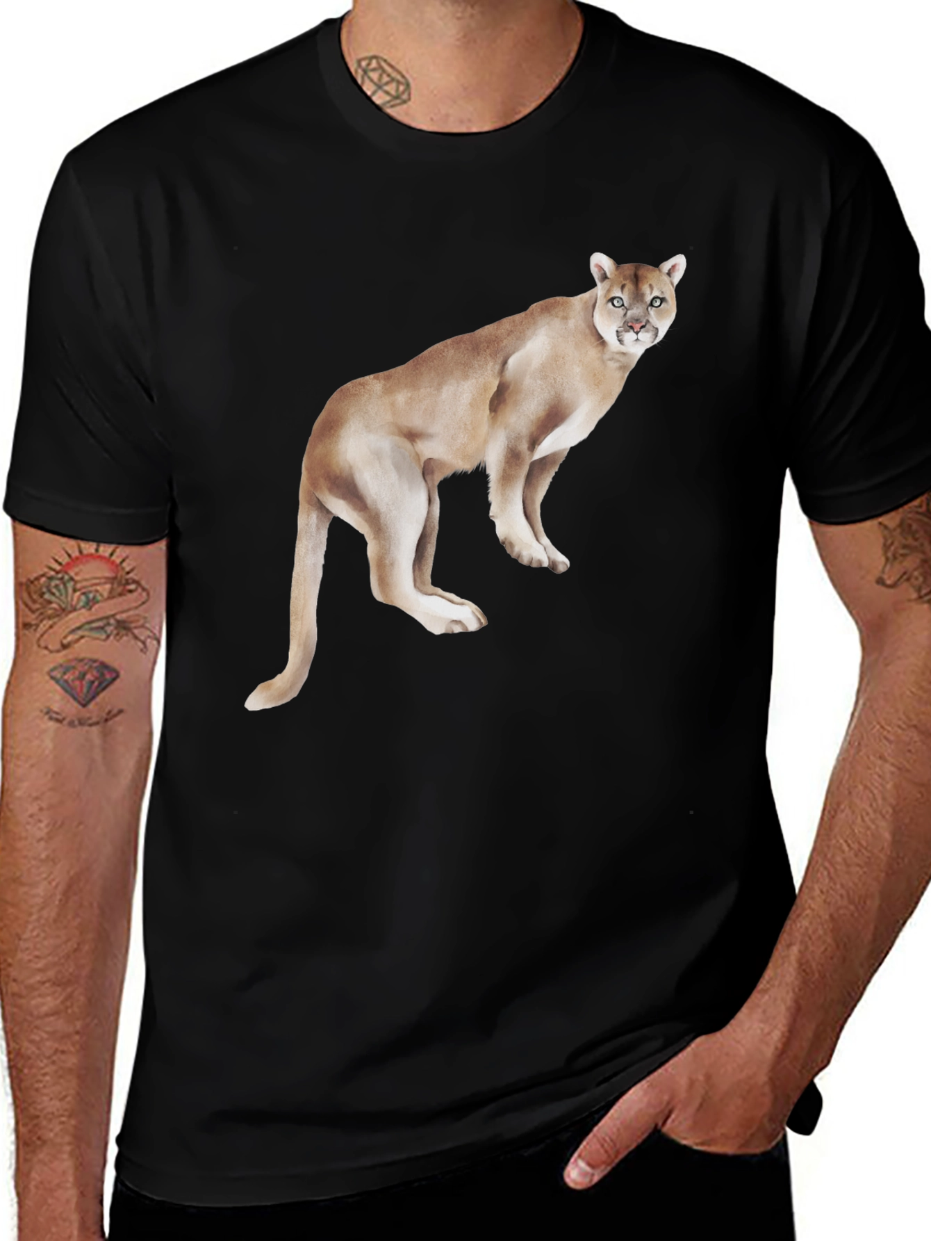 Variant 15 of Mountain Lion Graphic Tee