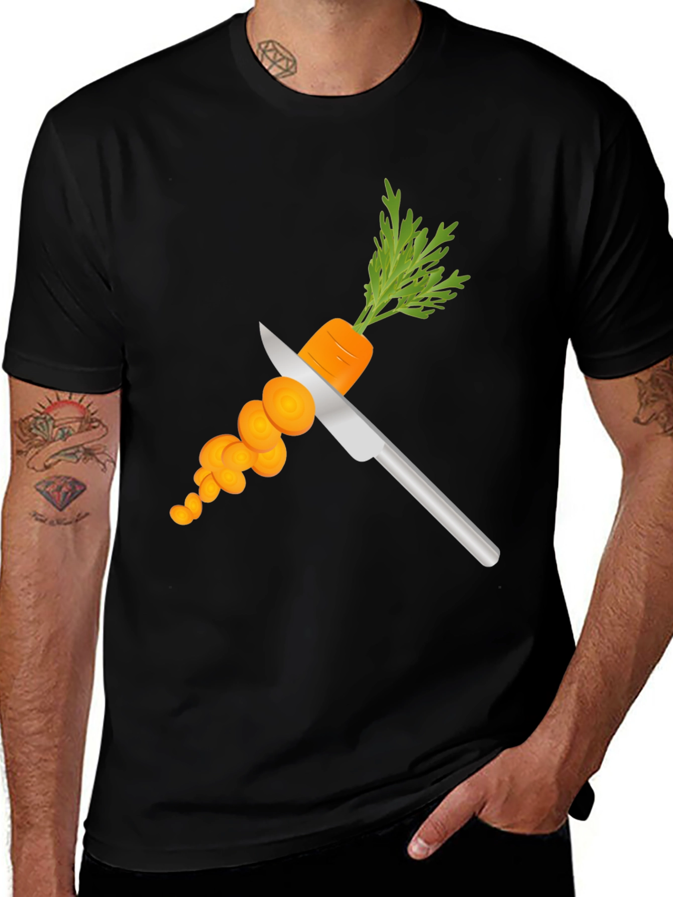 Variant 28 of Whimsical Carrot Cut T-Shirt - Unique Graphic Tee