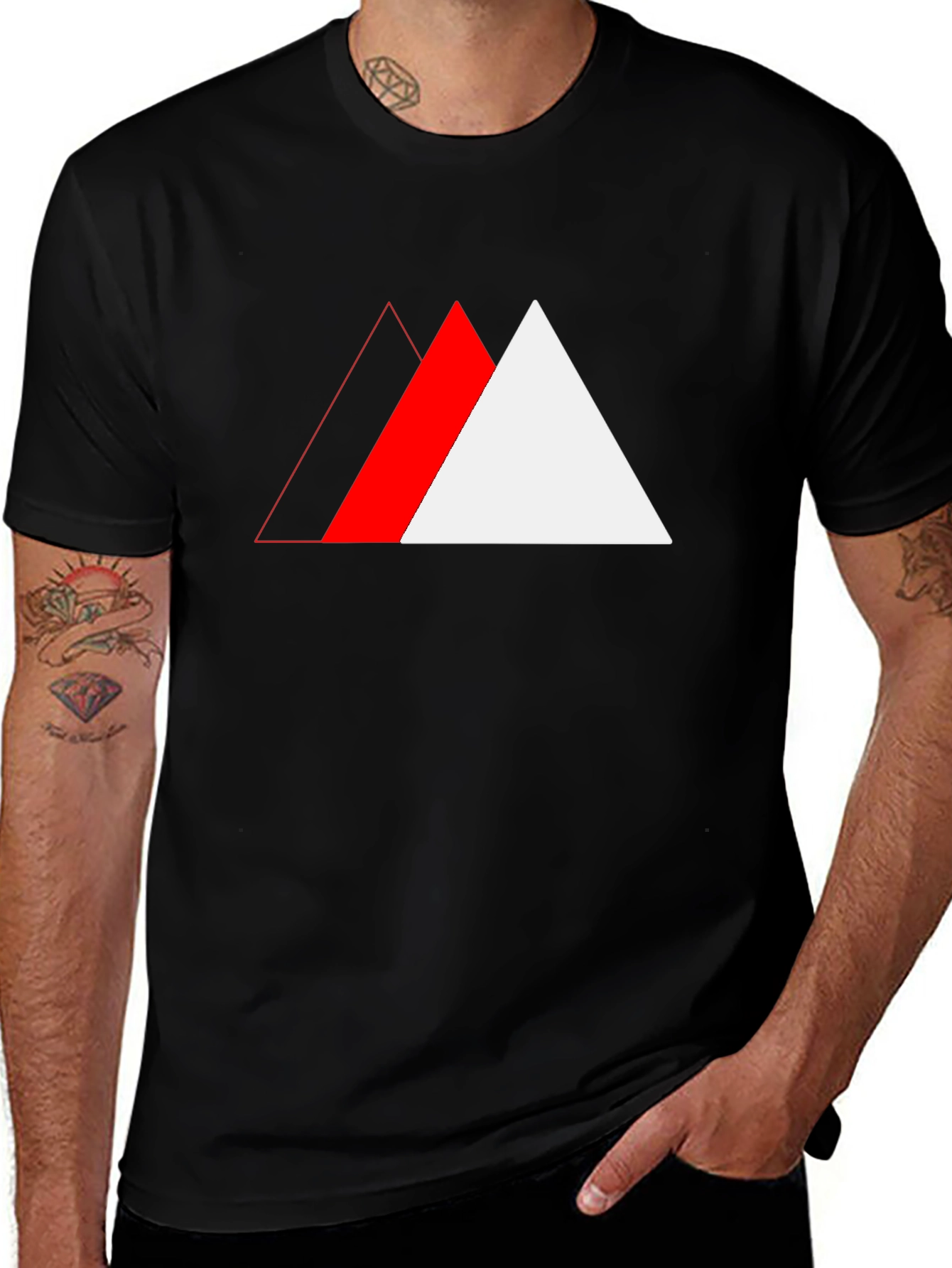 Variant 17 of Abstract Triangle Graphic Tee - Cool Casual Wear