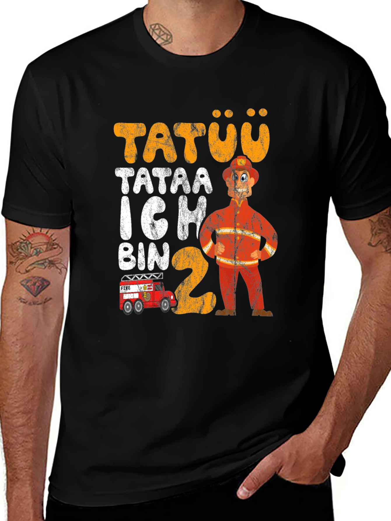 Variant 29 of Firefighter 2nd Birthday T-Shirt