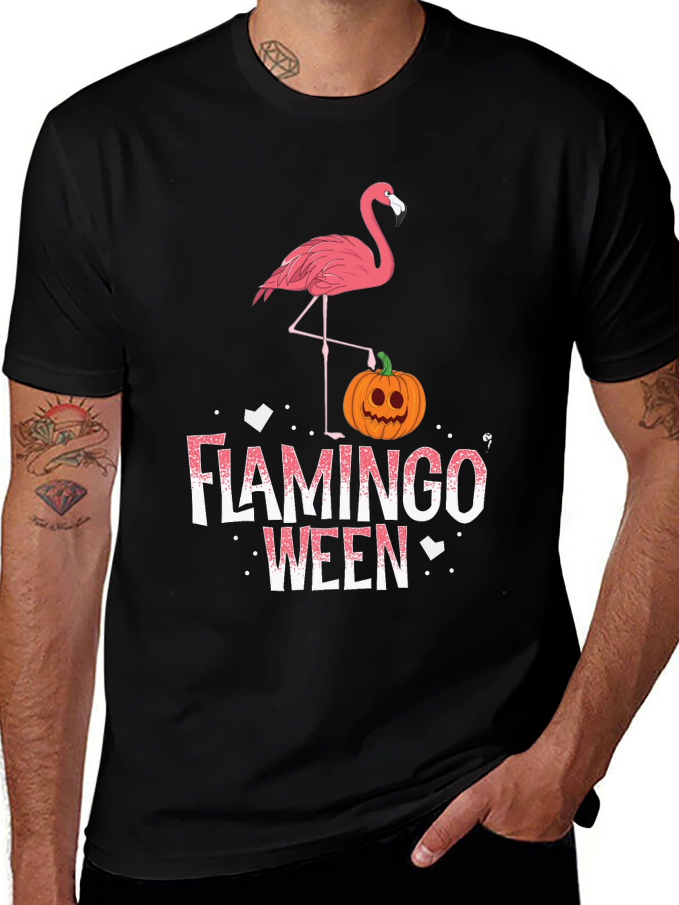 Flamingo-Ween Halloween Graphic Tee