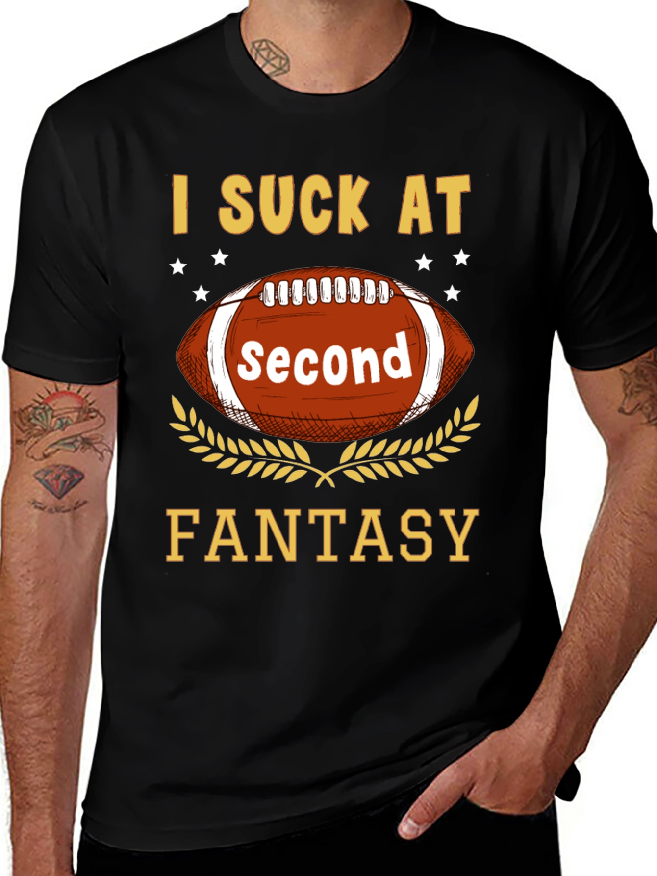 Variant 14 of I Suck at Second Fantasy Football T-Shirt