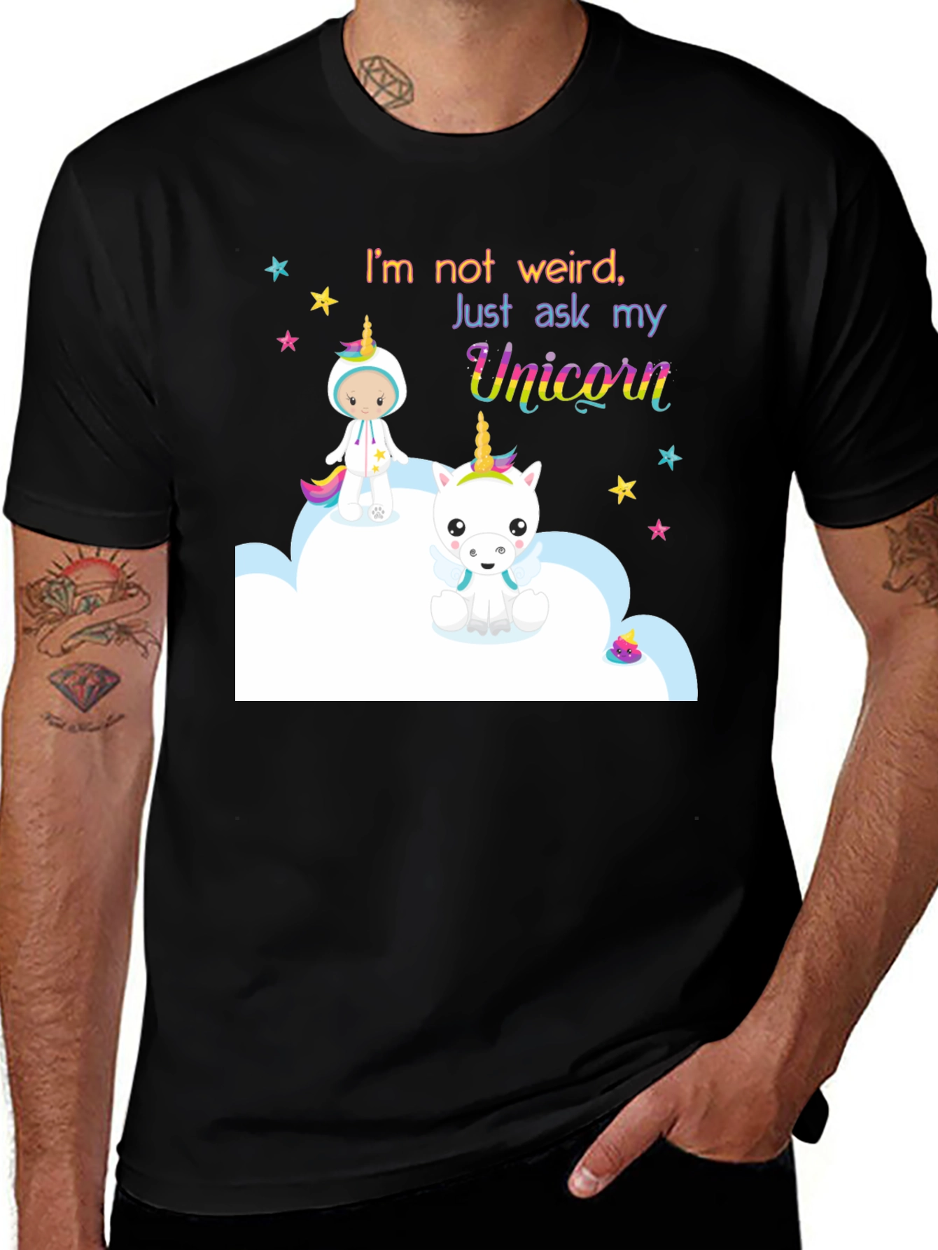Variant 22 of I'm Not Weird Ask My Unicorn Graphic Tee