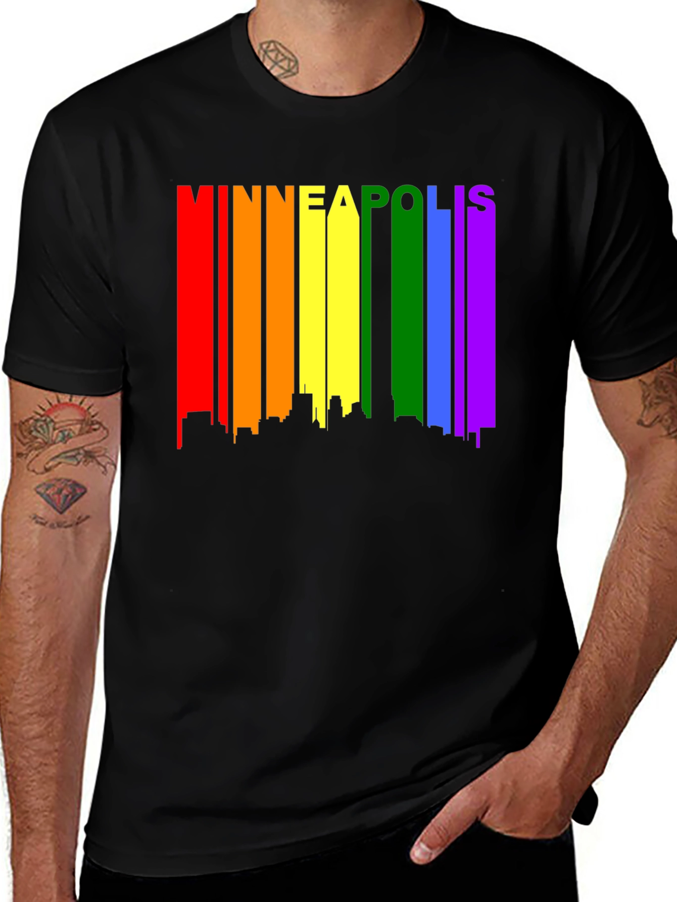 Minneapolis LGBTQ Pride T-Shirt - Black