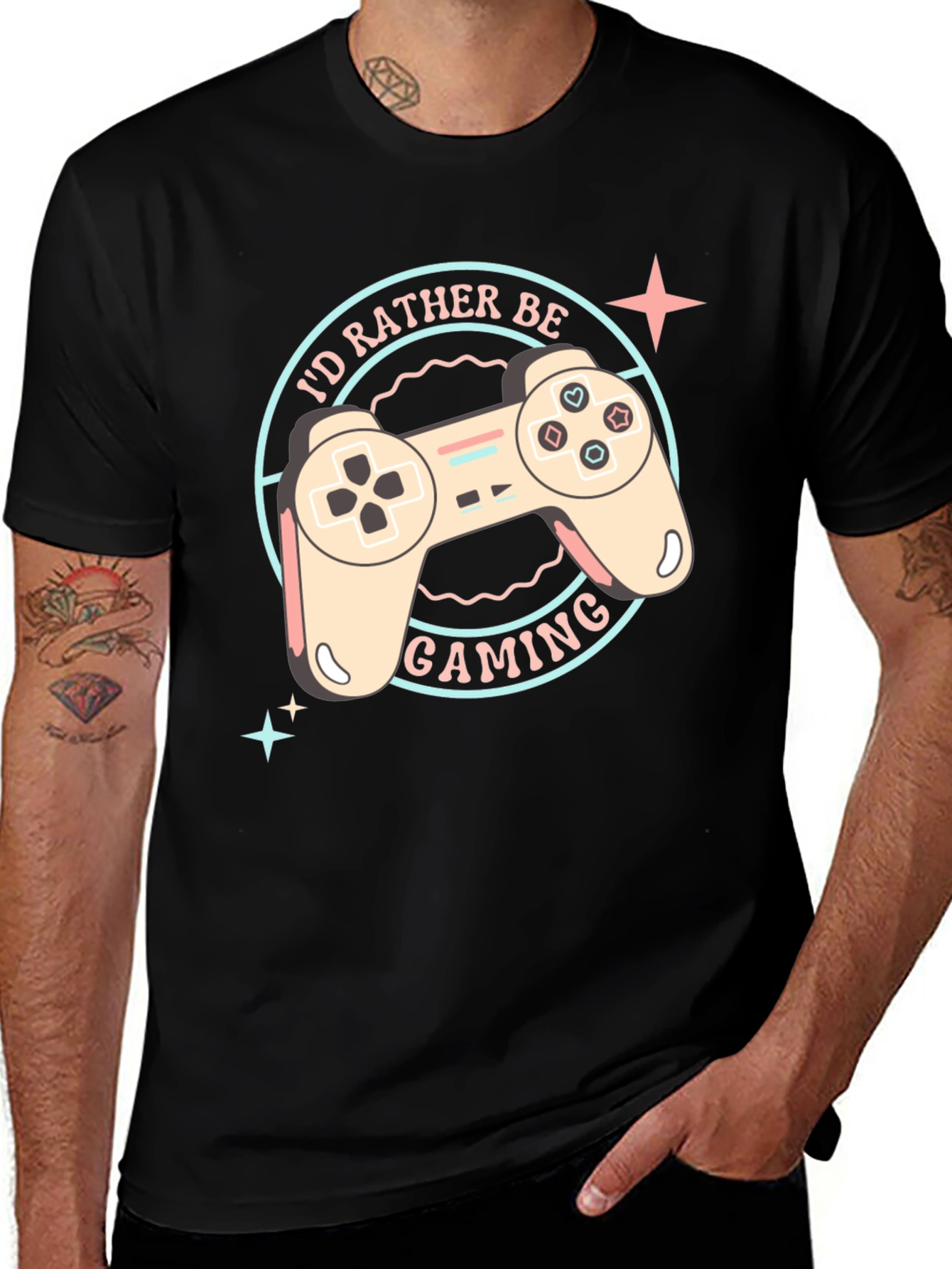 Variant 20 of I'd Rather Be Gaming T-Shirt