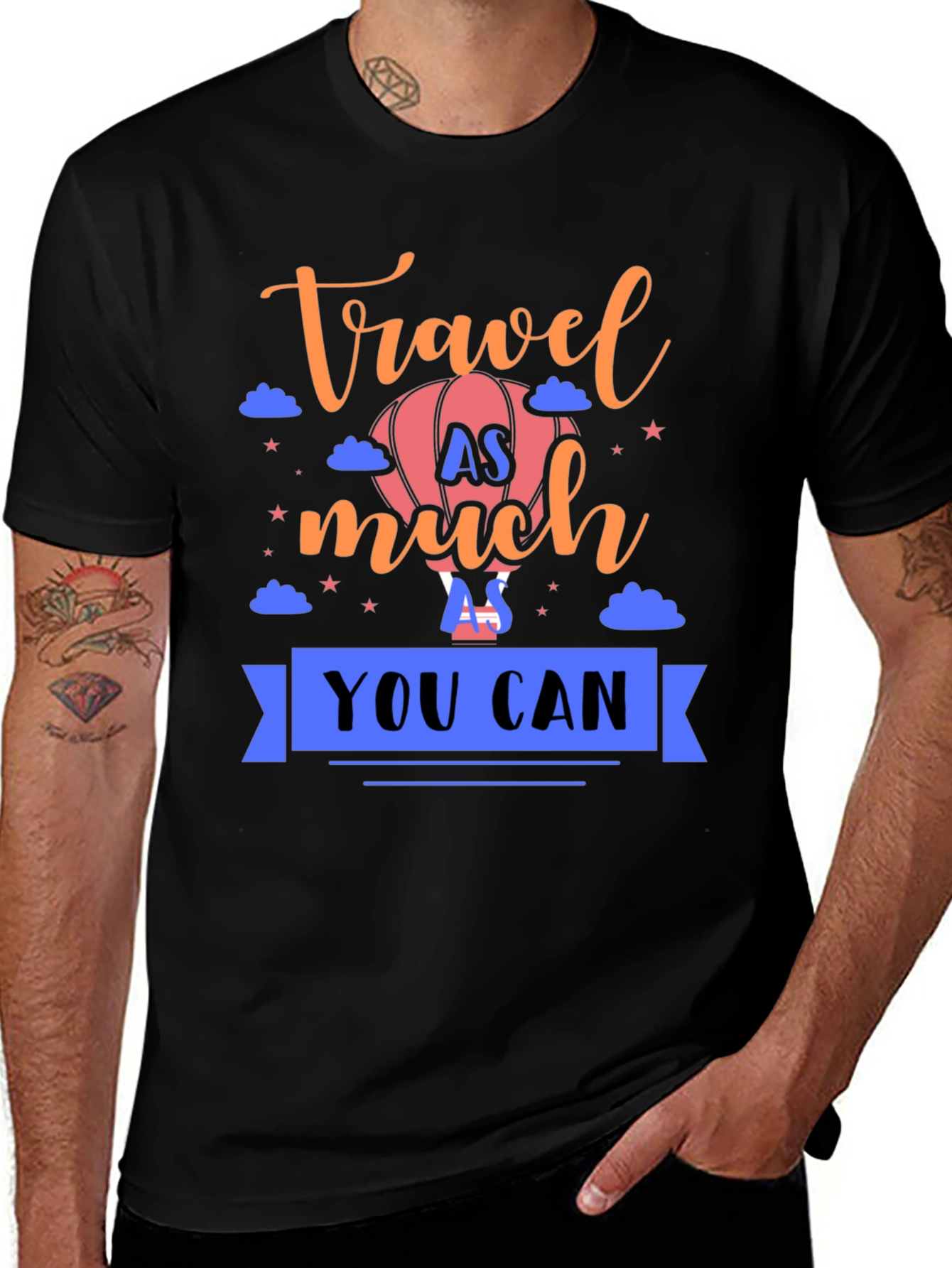Variant 4 of Travel As Much As You Can Graphic T-Shirt