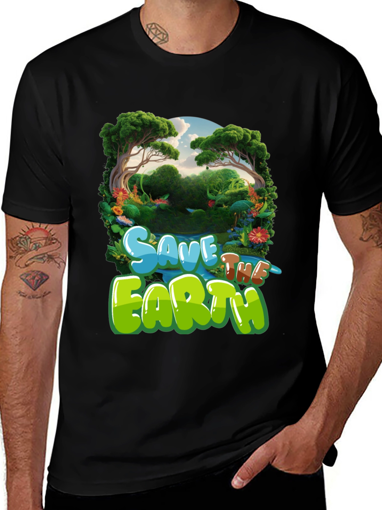 Save the Earth Graphic Tee - Eco-Friendly T-Shirt