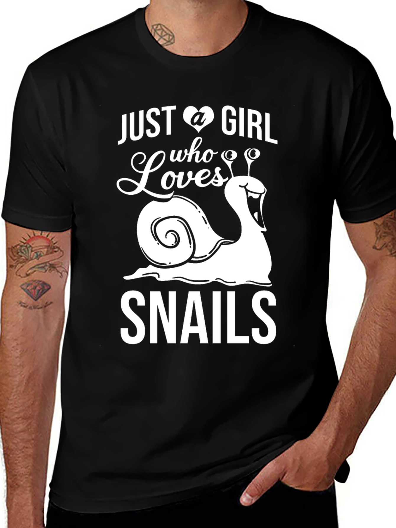 Variant 11 of Just A Girl Who Loves Snails T-Shirt