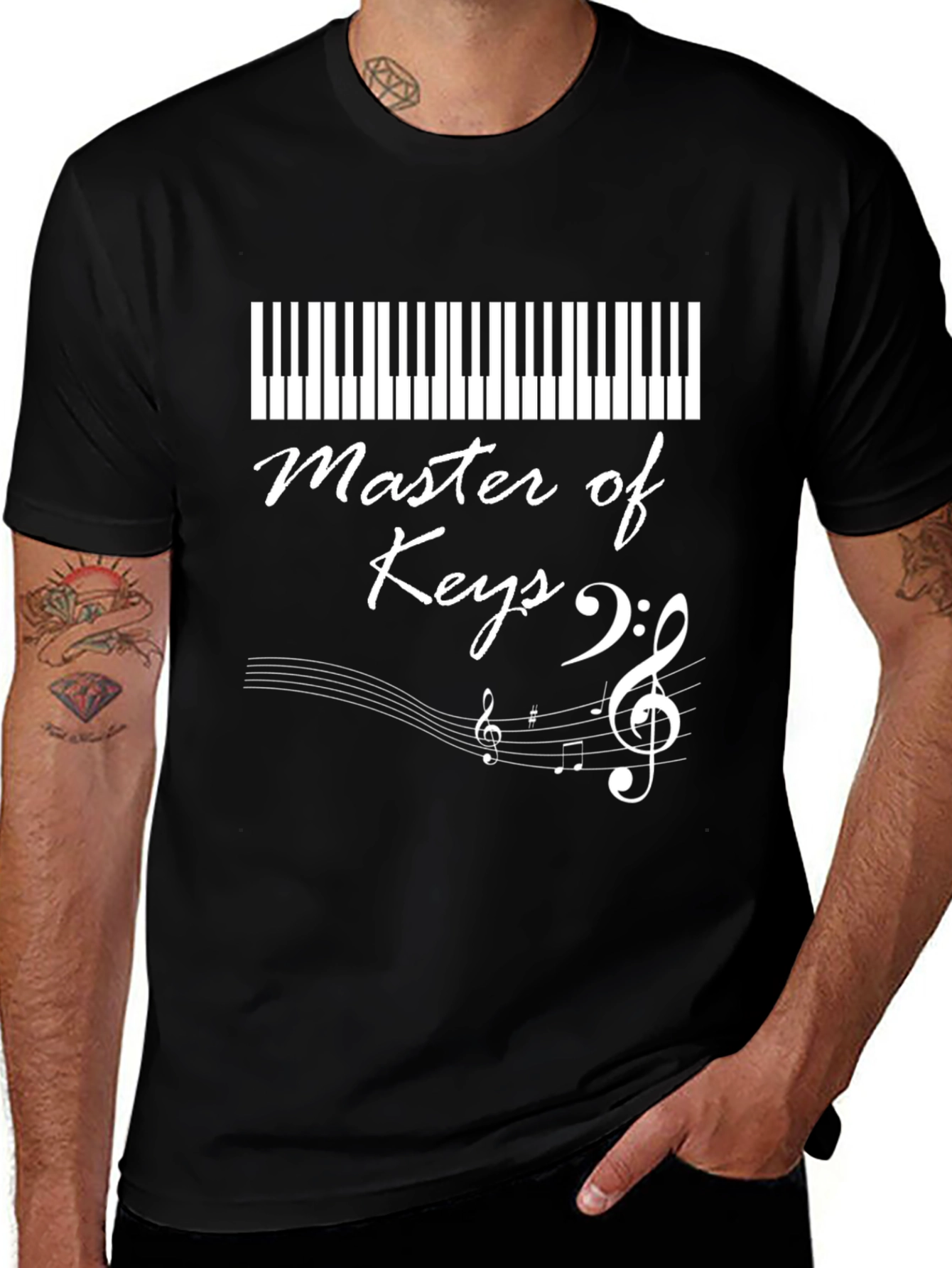 Master of Keys T-Shirt - Piano Music Lover Tee