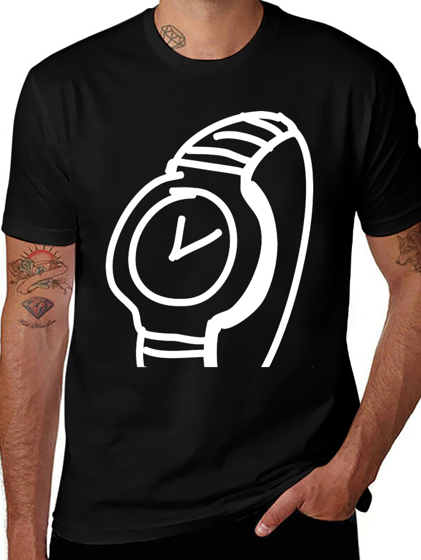 Variant 25 of Watch Graphic Tee - Modern Style