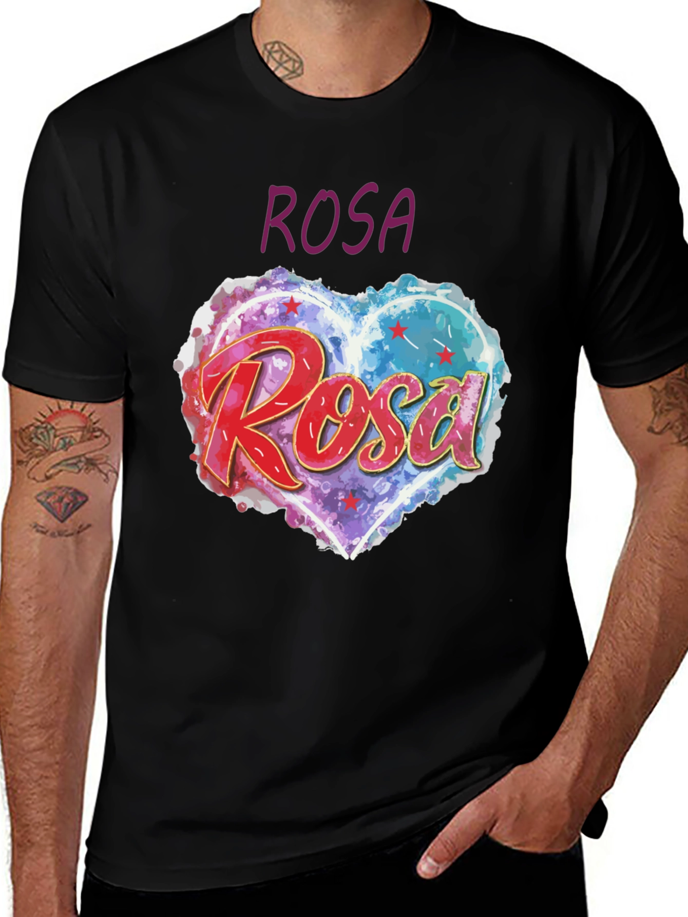 Rosa Heart Graphic Tee - Unique & Trendy