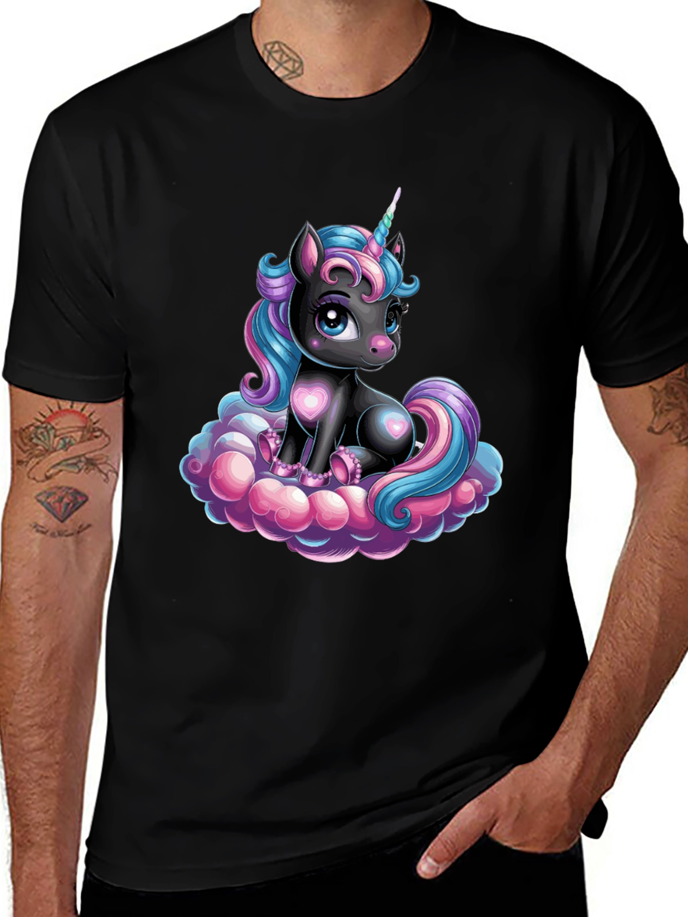 Variant 25 of Unicorn Cloud Graphic T-Shirt