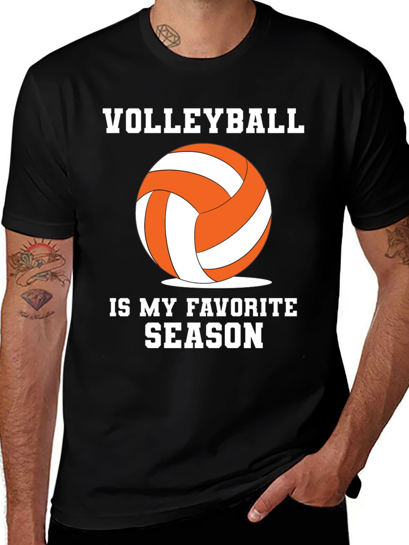 Variant 19 of Volleyball Is My Favorite Season Graphic Tee
