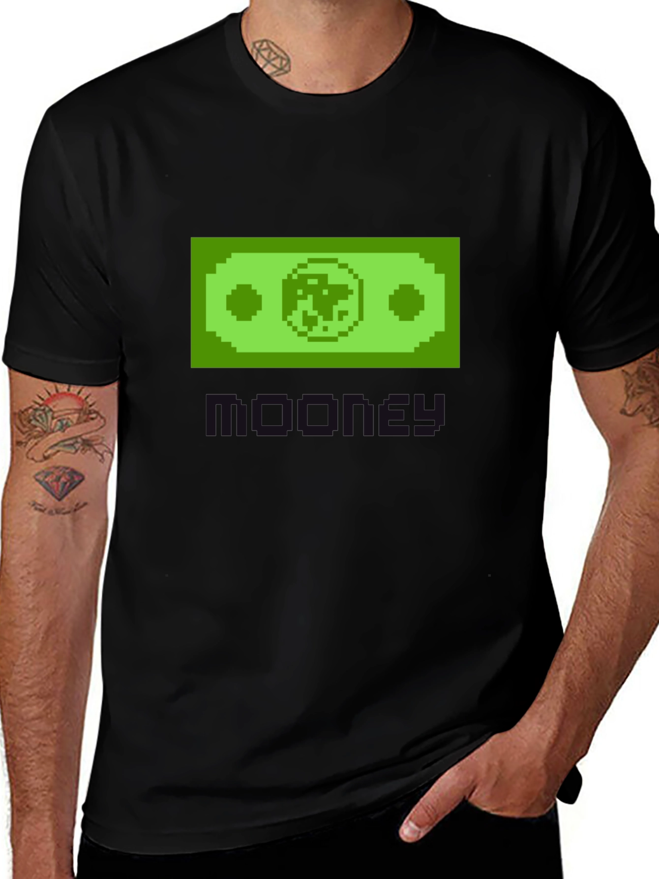 Variant 10 of Pixel Money Graphic Tee - Cool Retro Style