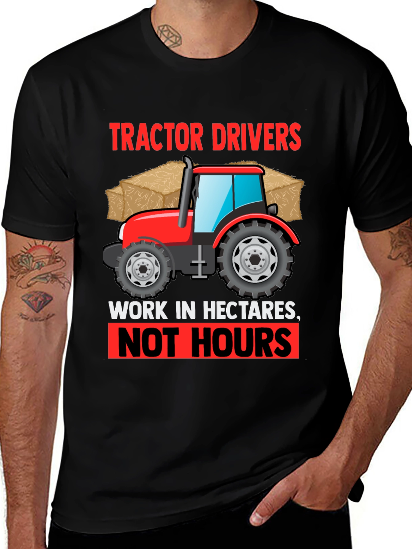 Tractor Driver Hectares T-Shirt - Farm Life Apparel