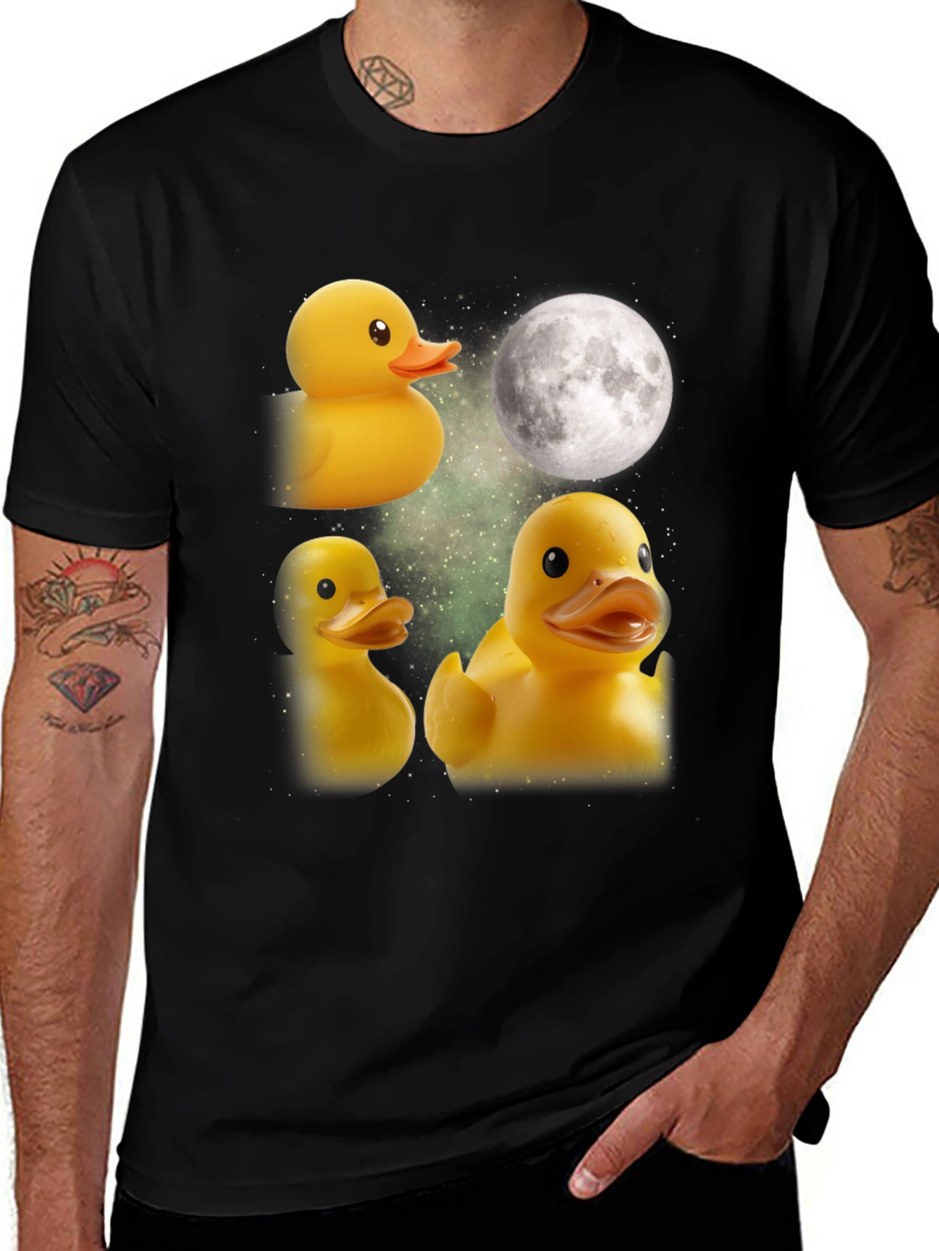Variant 6 of Rubber Duck Moon T-Shirt