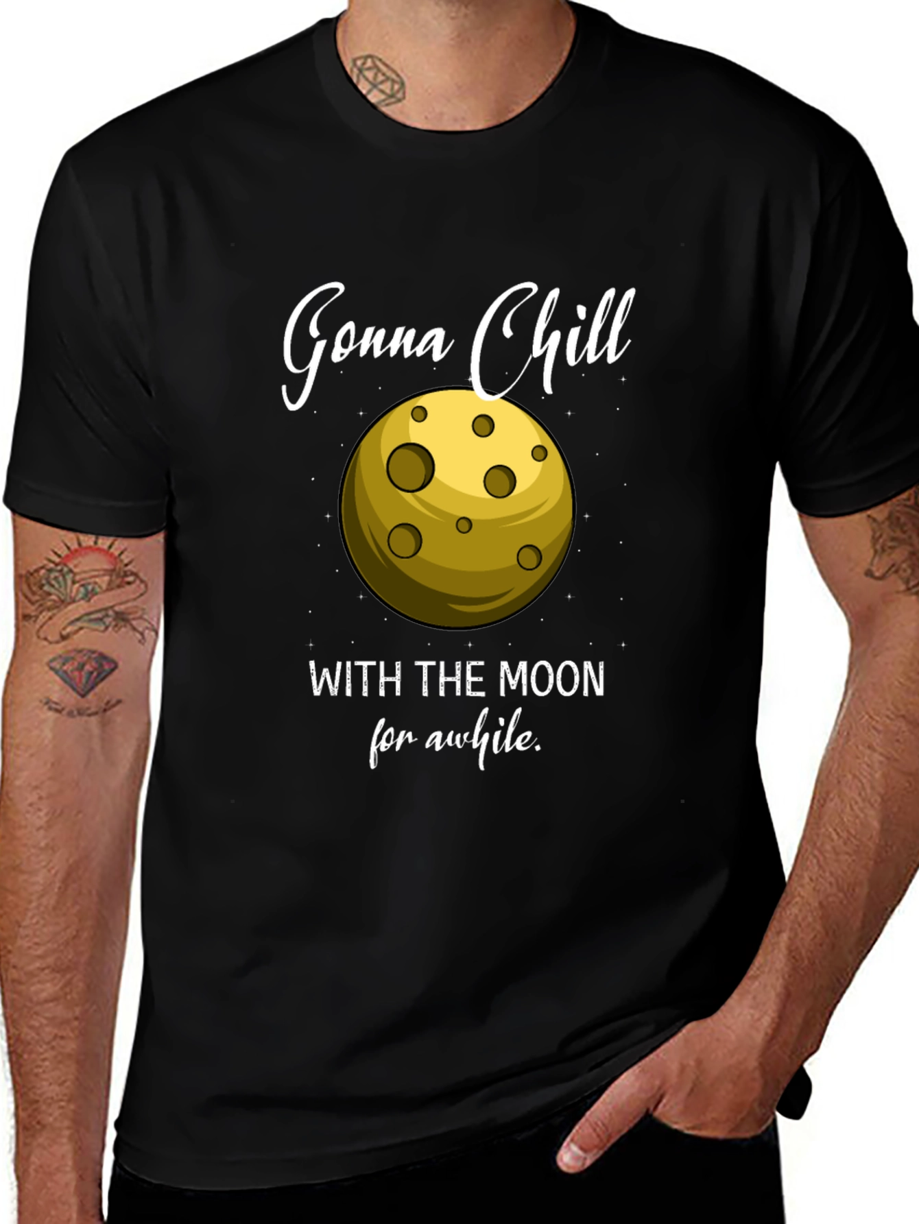 Variant 18 of Gonna Chill With The Moon Graphic T-Shirt